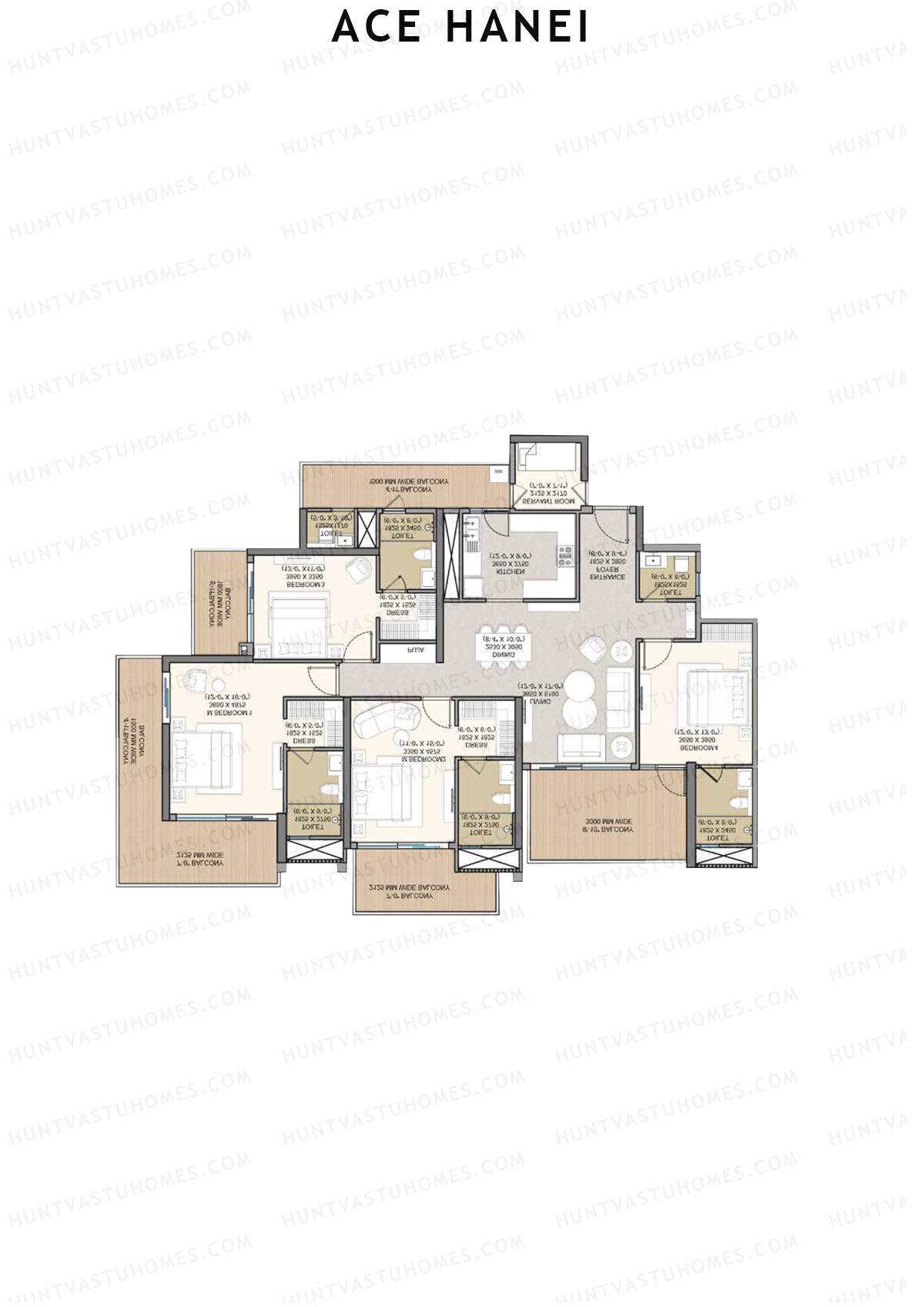 Ace Hanei Tower 2 Unit 1 Floor Plan