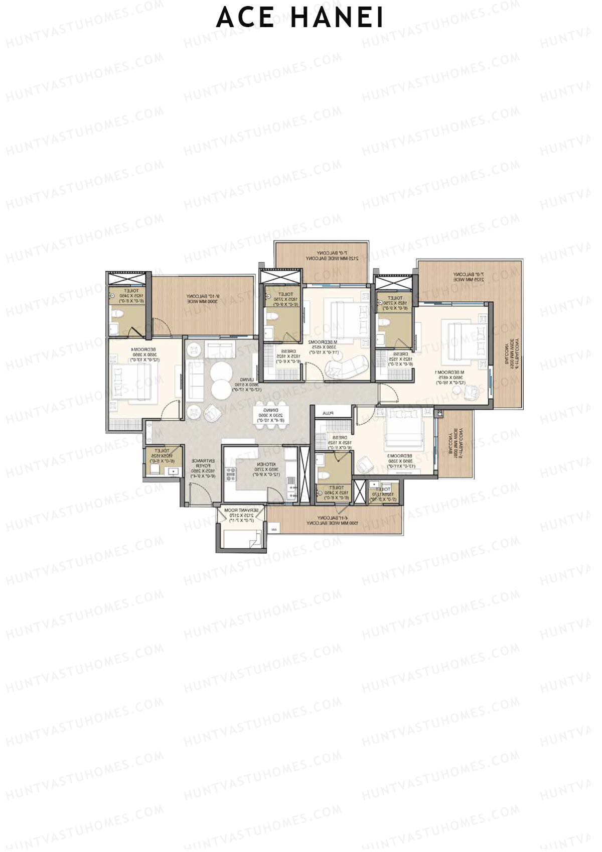 Ace Hanei Tower 2 Unit 3 Floor Plan