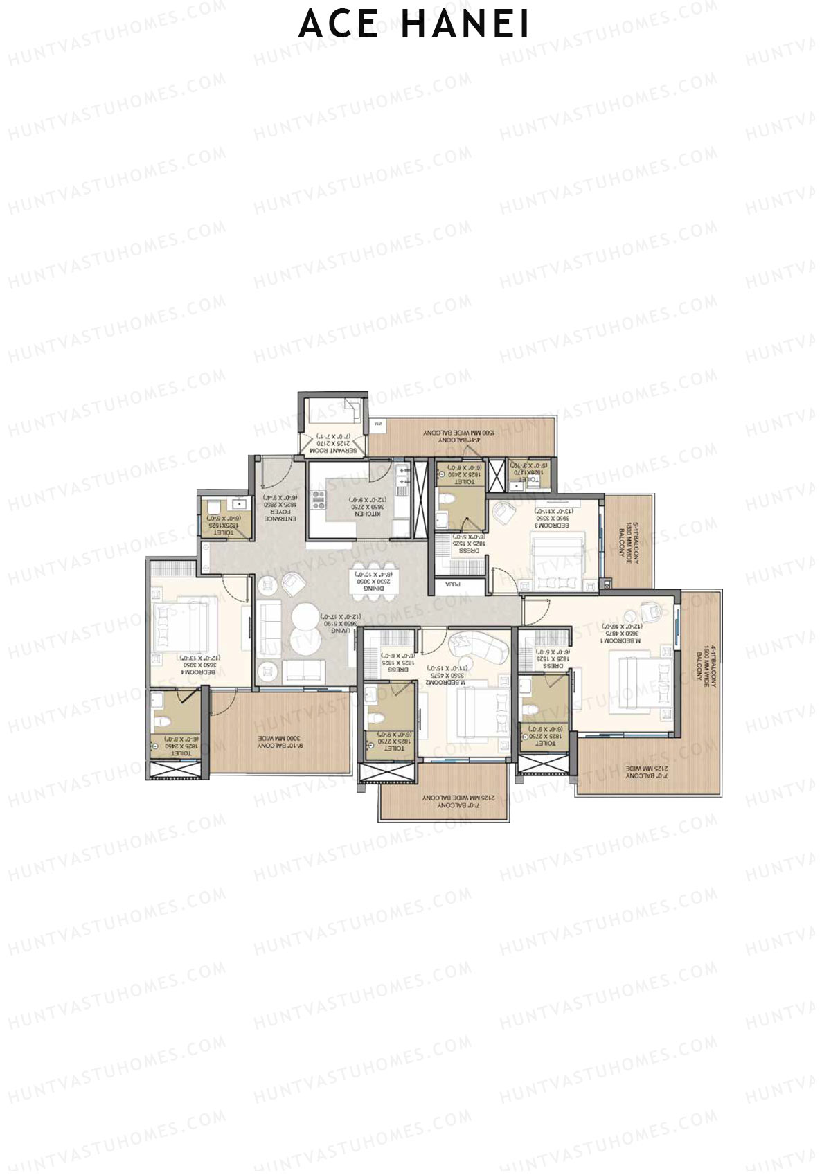 Ace Hanei Tower 3 Unit 2 Floor Plan