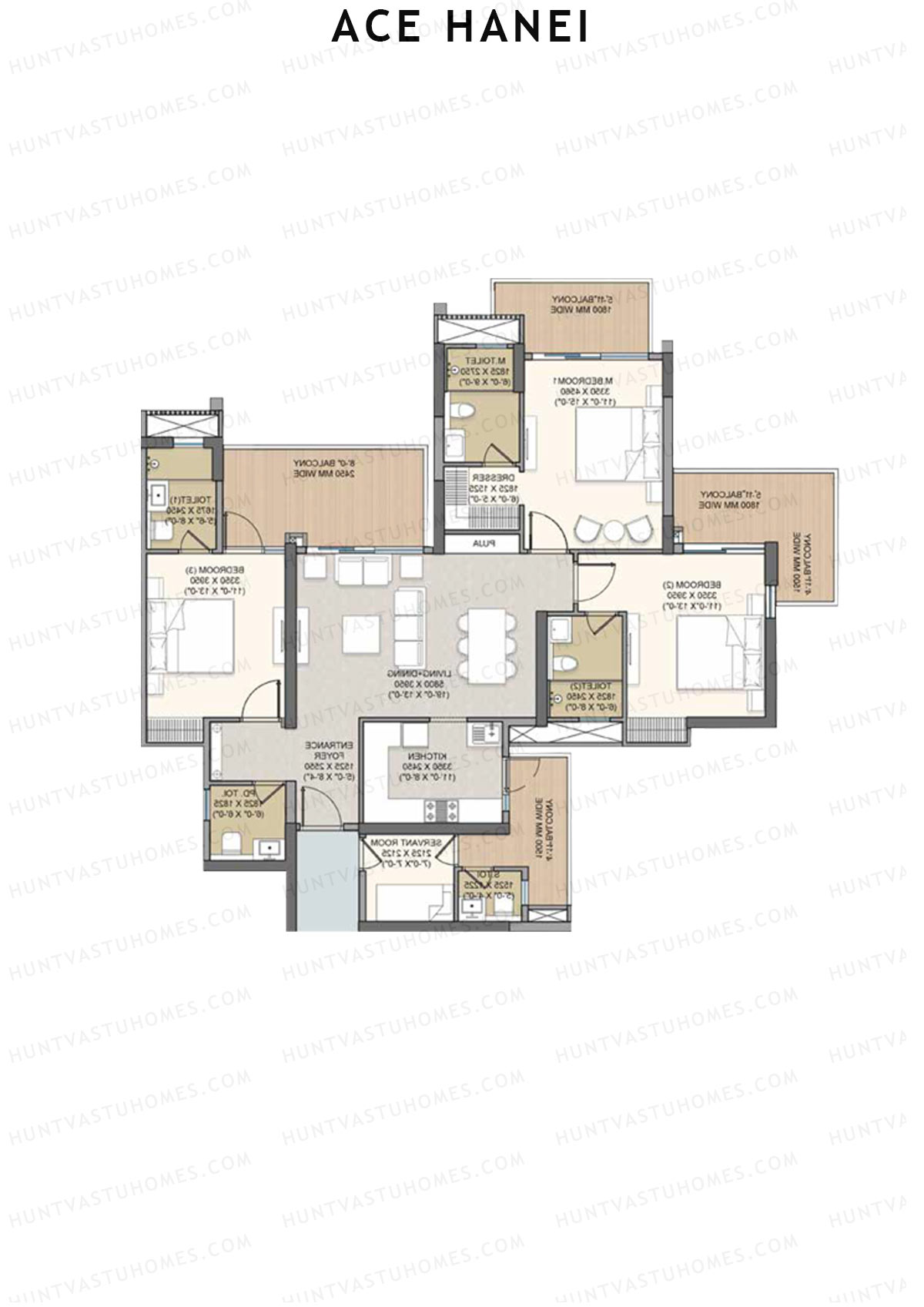 Ace Hanei Tower 7 Unit 3 Floor Plan