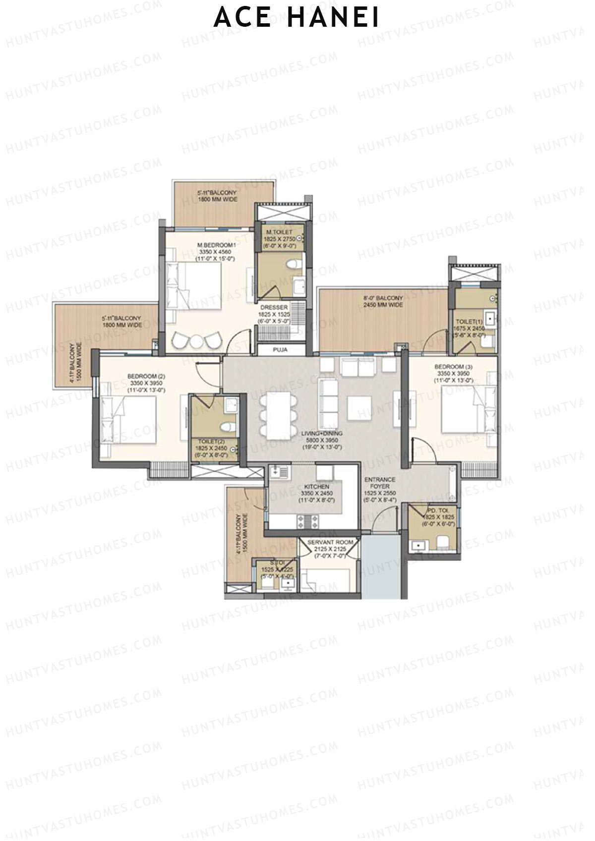 Ace Hanei Tower 7 Unit 4 Floor Plan