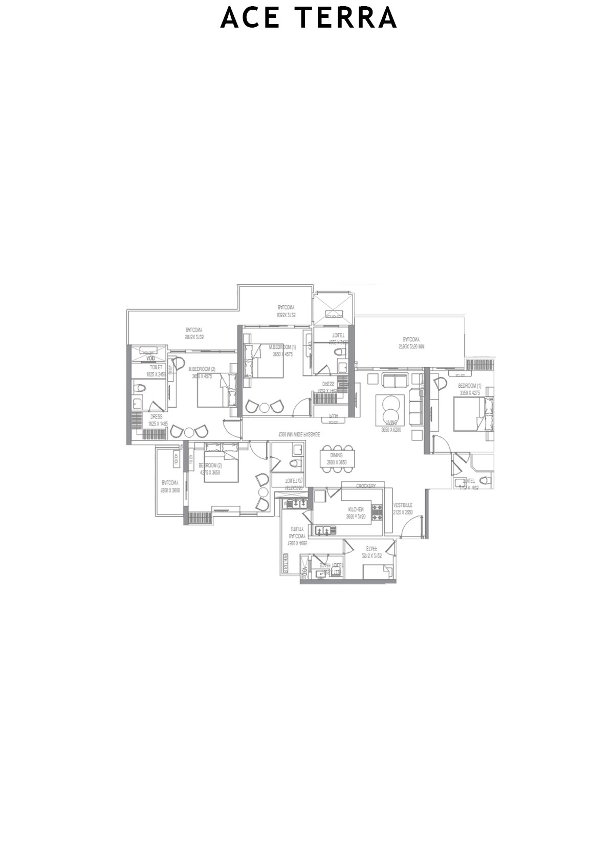 Ace Terra Tower A1 Unit 1 Floor Plan