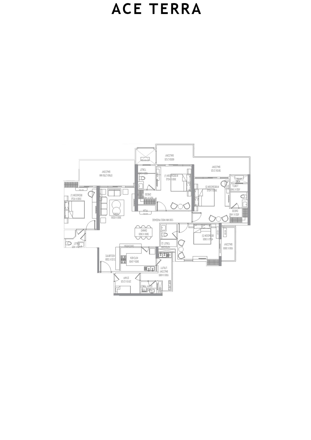 Ace Terra Tower A1 Unit 2 Floor Plan