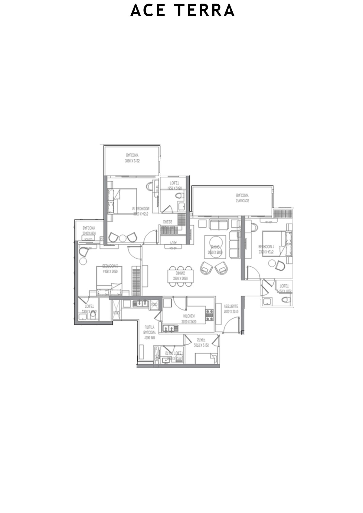 Ace Terra Tower B1 Unit 1 Floor Plan