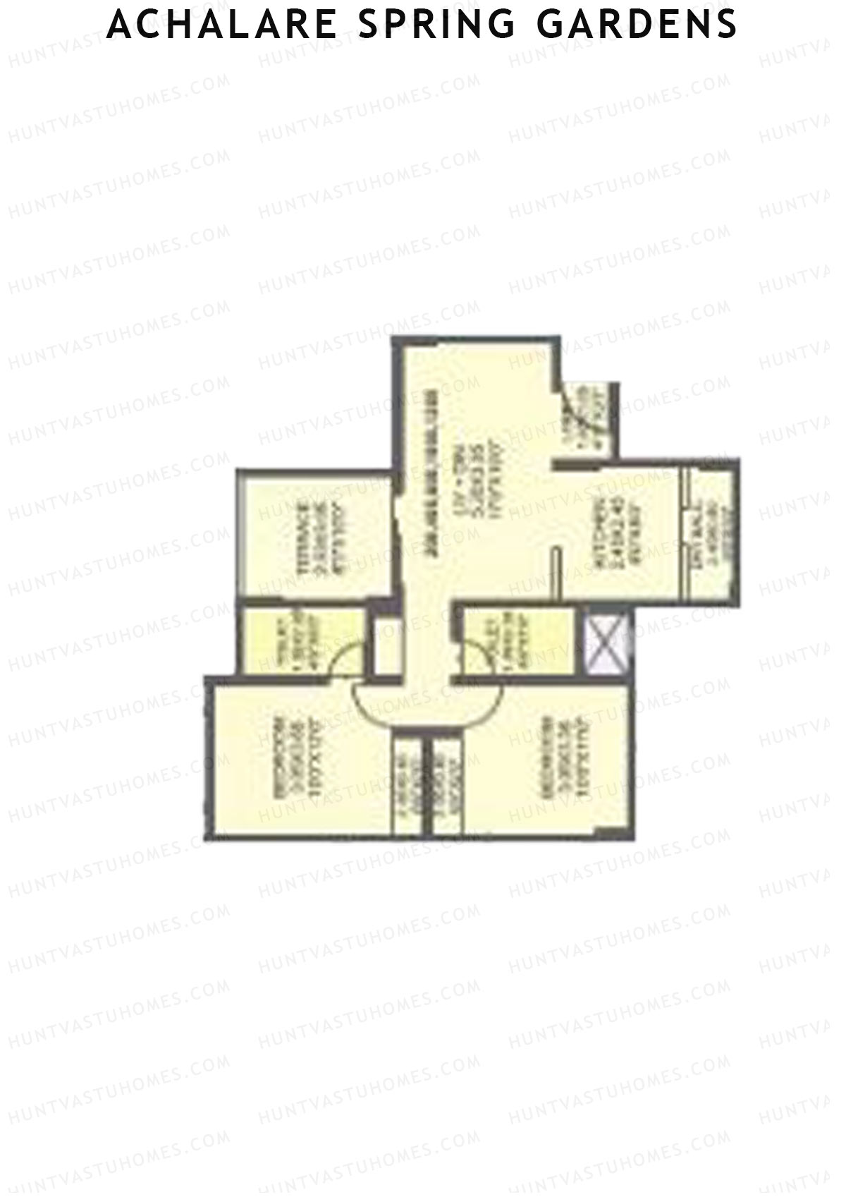 Achalare Spring Gardens Tower A Unit 1 Floor Plan