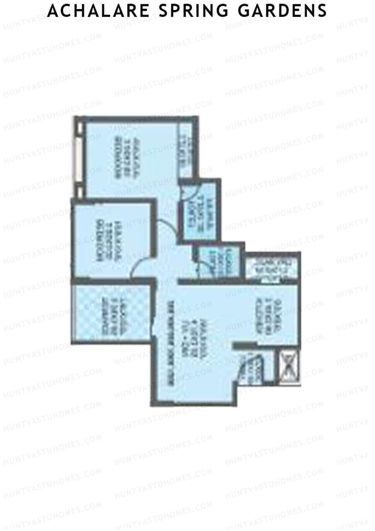Achalare Spring Gardens Tower A Unit 2 Floor Plan