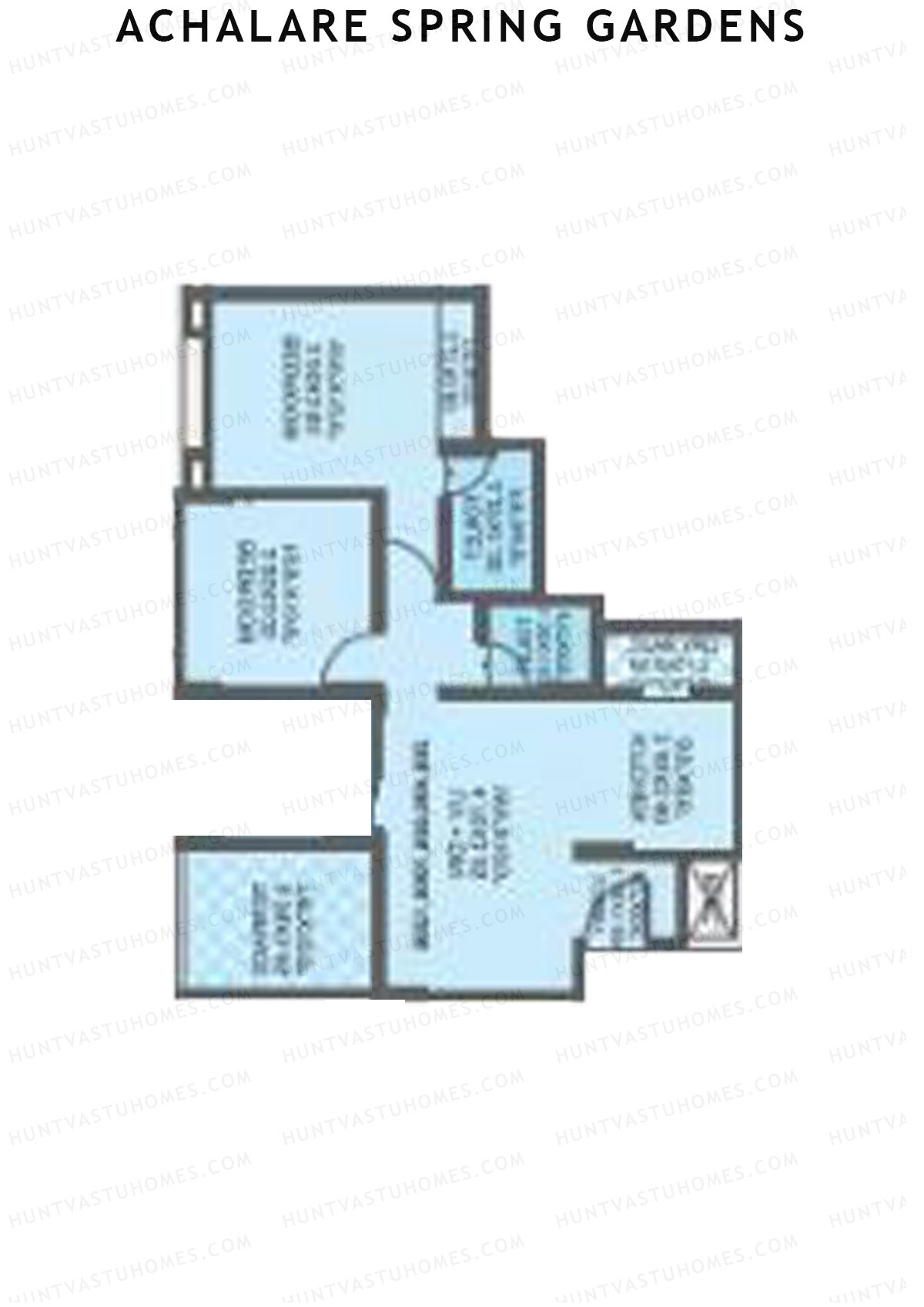 Achalare Spring Gardens Tower A Unit 2 Floor Plan