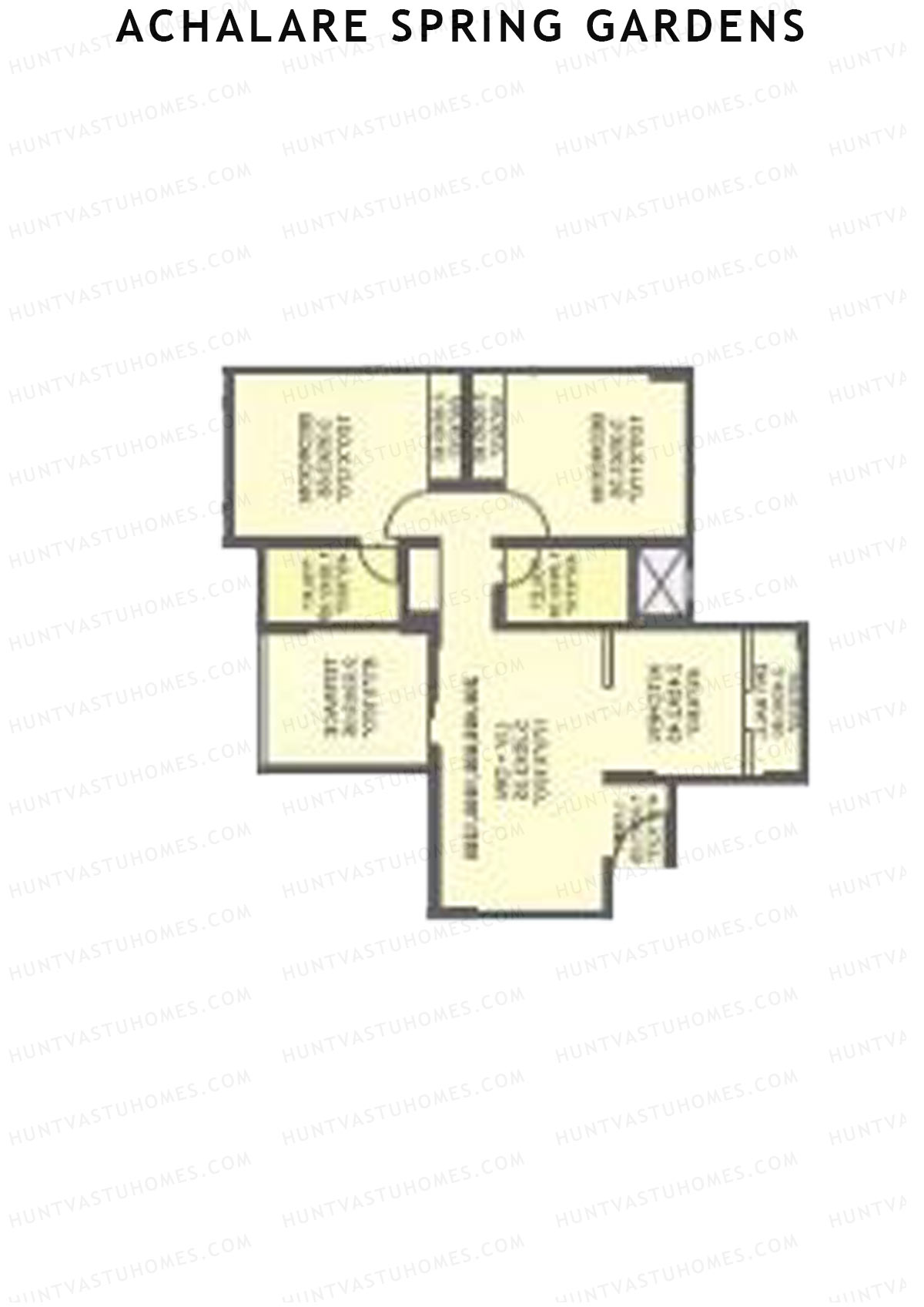Achalare Spring Gardens Tower A Unit 4 Floor Plan