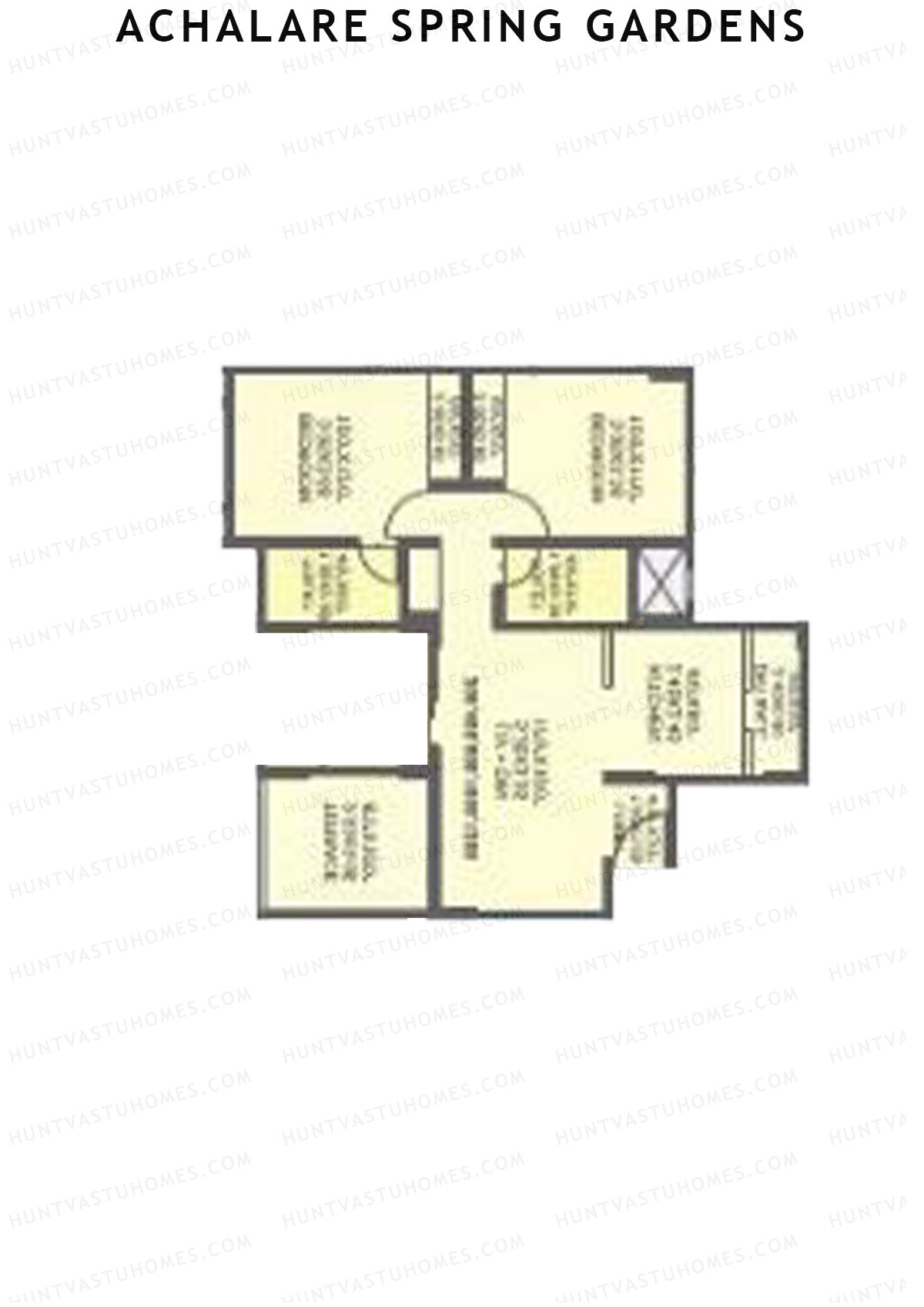 Achalare Spring Gardens Tower A Unit 4 Floor Plan