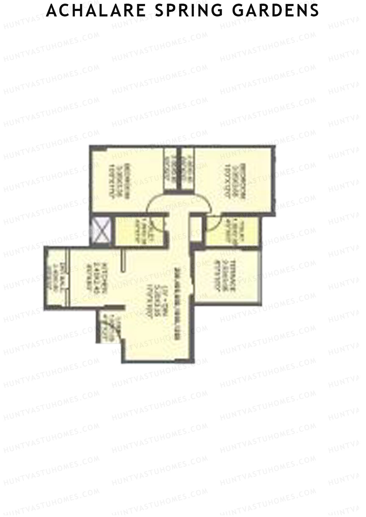 Achalare Spring Gardens Tower A Unit 5 Floor Plan