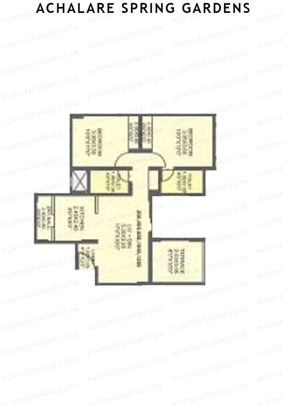 Achalare Spring Gardens Tower A Unit 5 Floor Plan