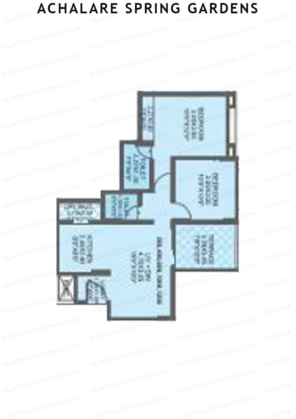 Achalare Spring Gardens Tower A Unit 7 Floor Plan