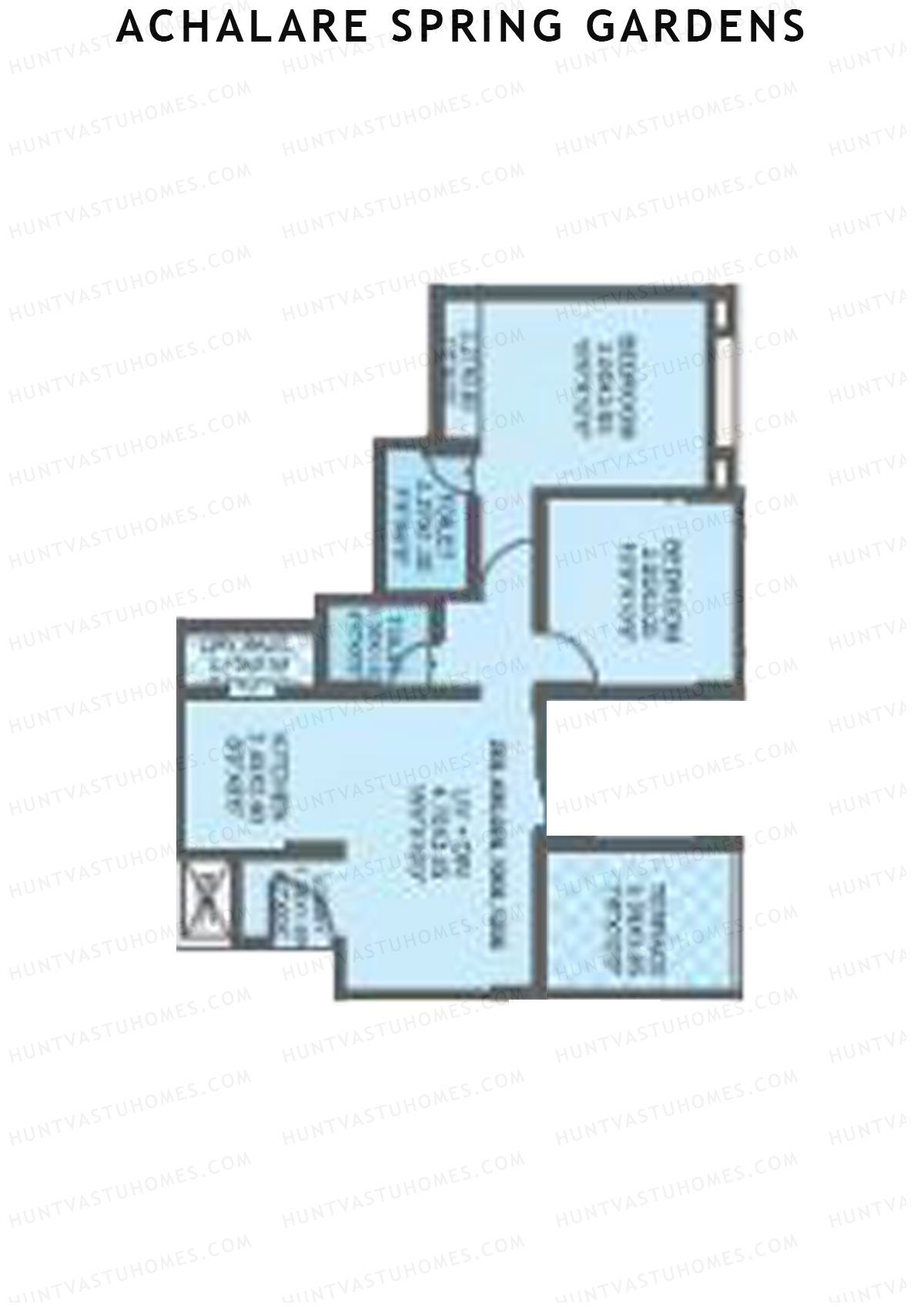 Achalare Spring Gardens Tower A Unit 7 Floor Plan