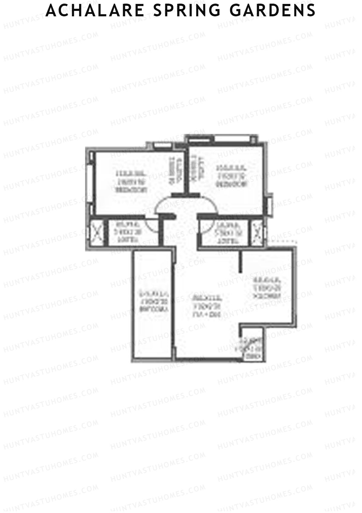 Achalare Spring Gardens Tower B Unit 12 Floor Plan