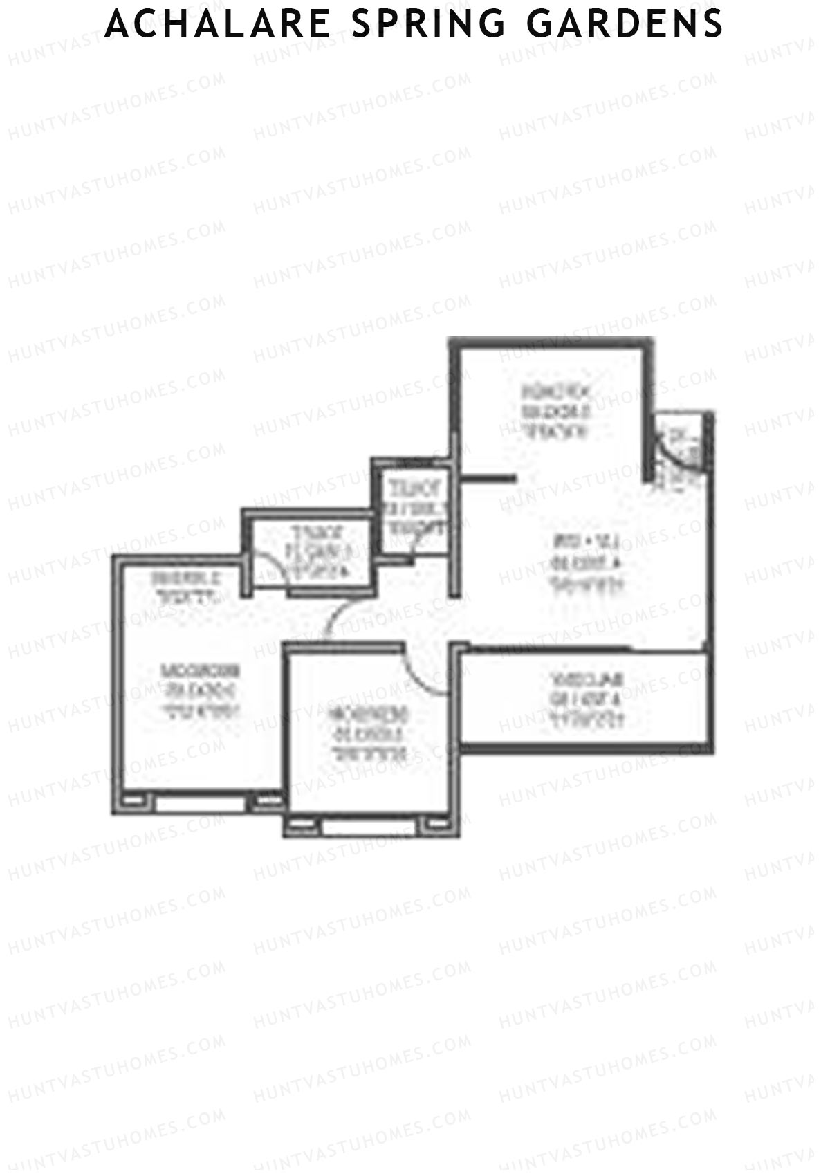 Achalare Spring Gardens Tower B Unit 3 Floor Plan