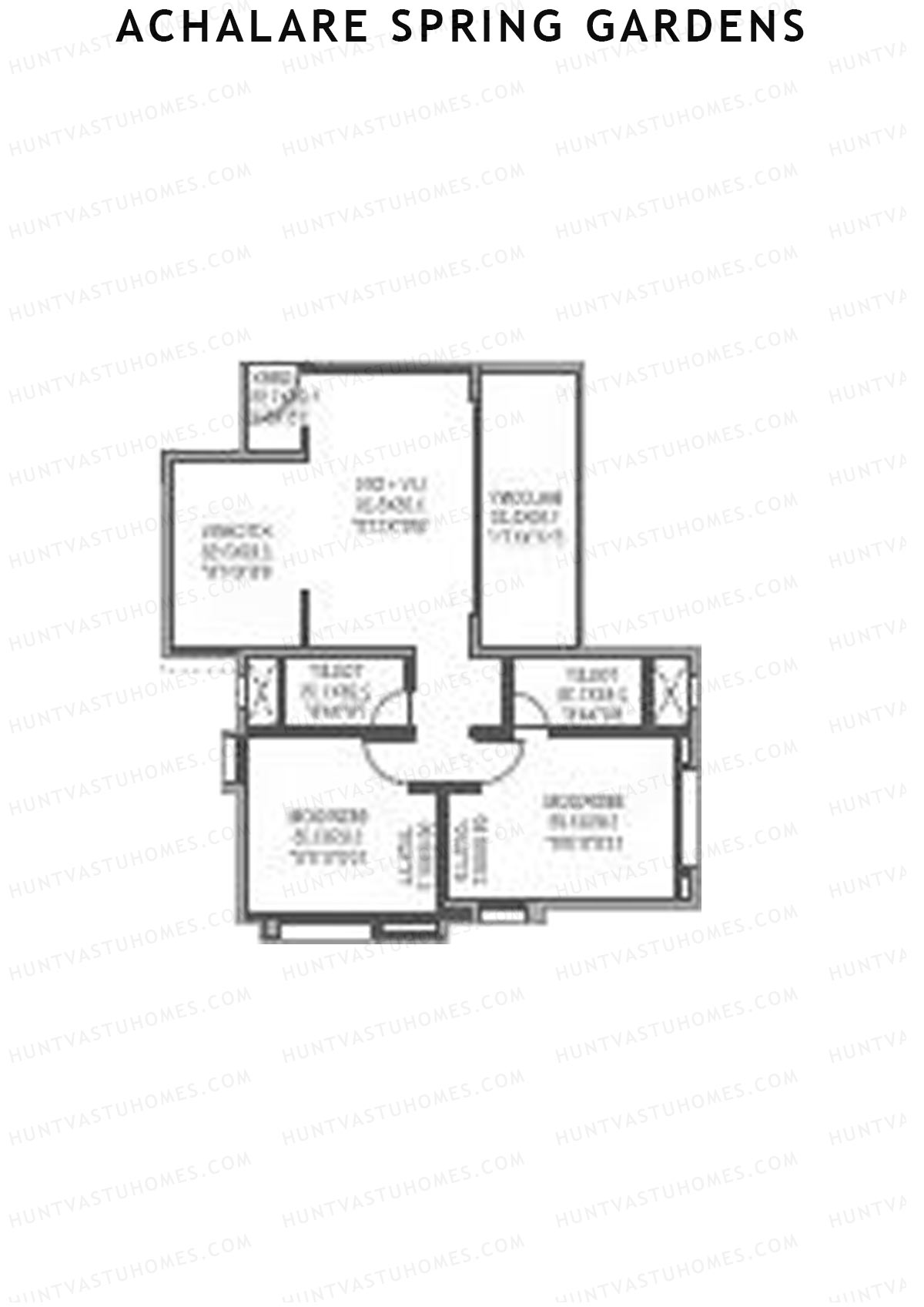 Achalare Spring Gardens Tower B Unit 6 Floor Plan