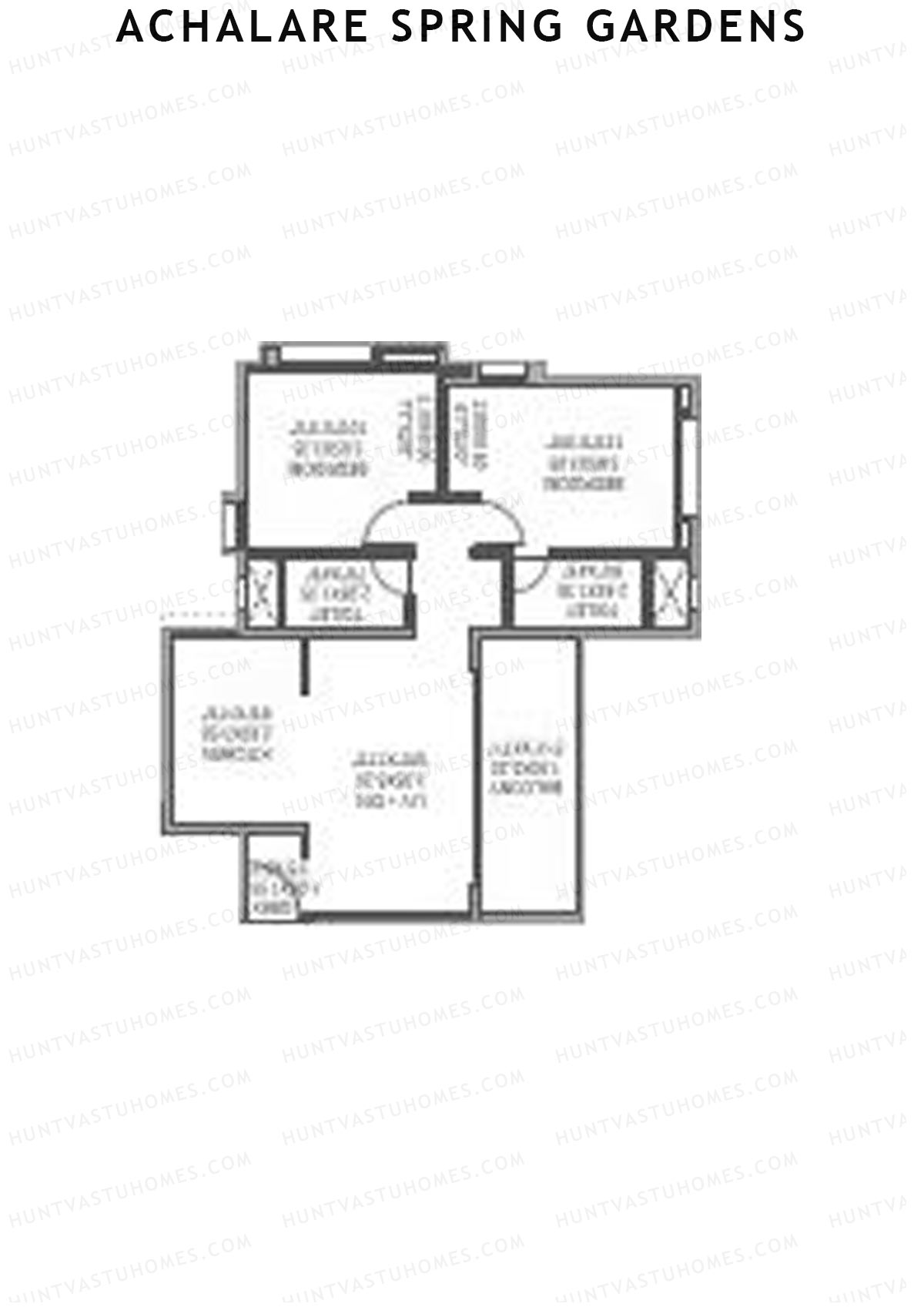 Achalare Spring Gardens Tower B Unit 7 Floor Plan