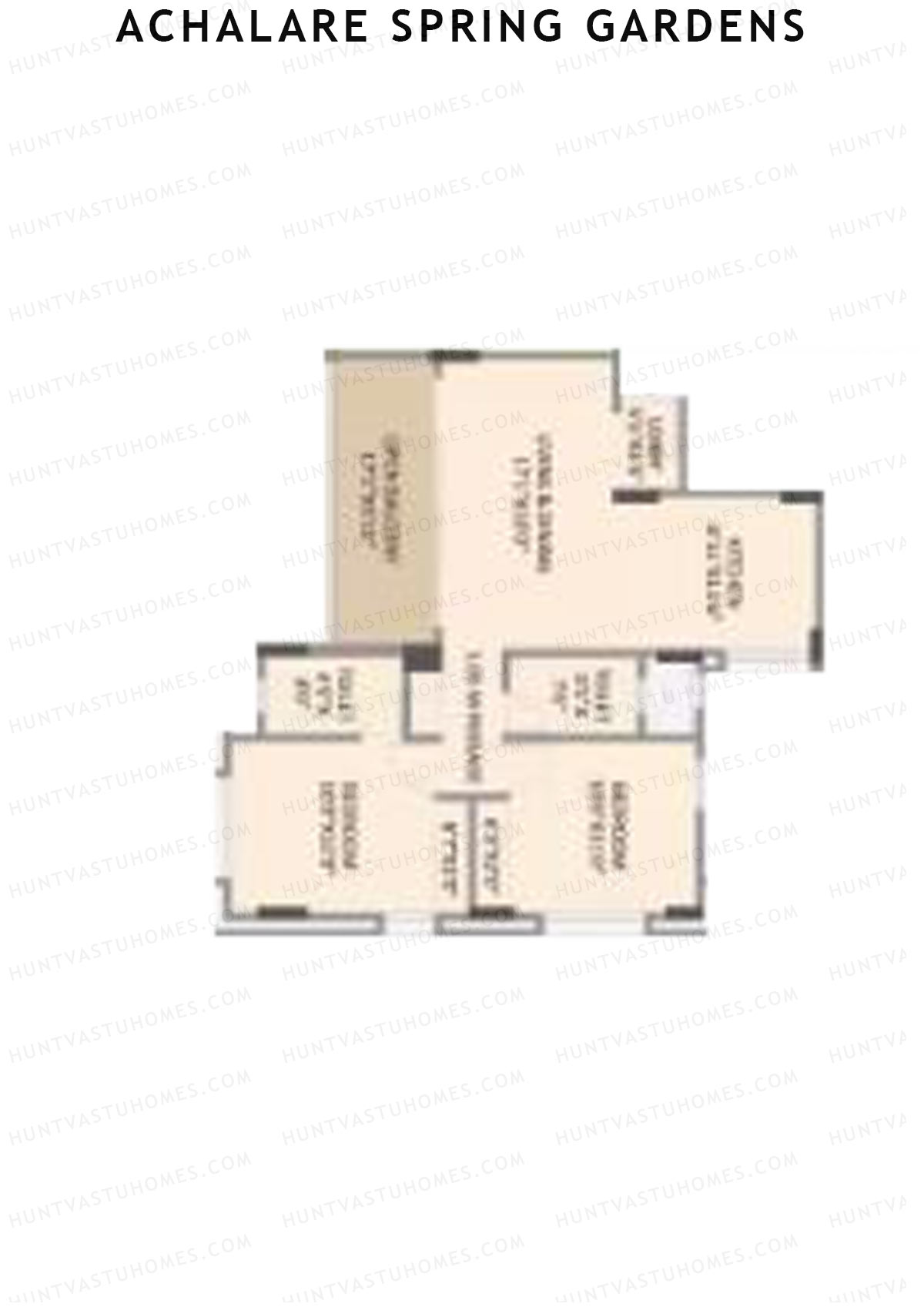 Achalare Spring Gardens Tower C Unit 1 Floor Plan