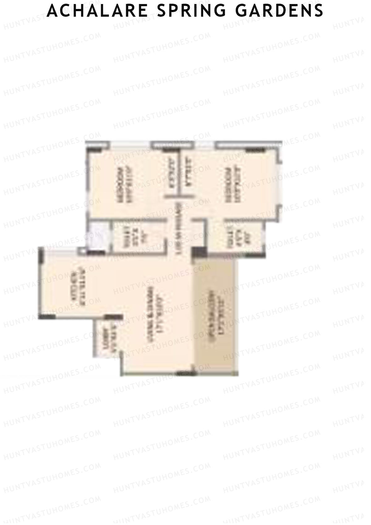 Achalare Spring Gardens Tower C Unit 5 Floor Plan