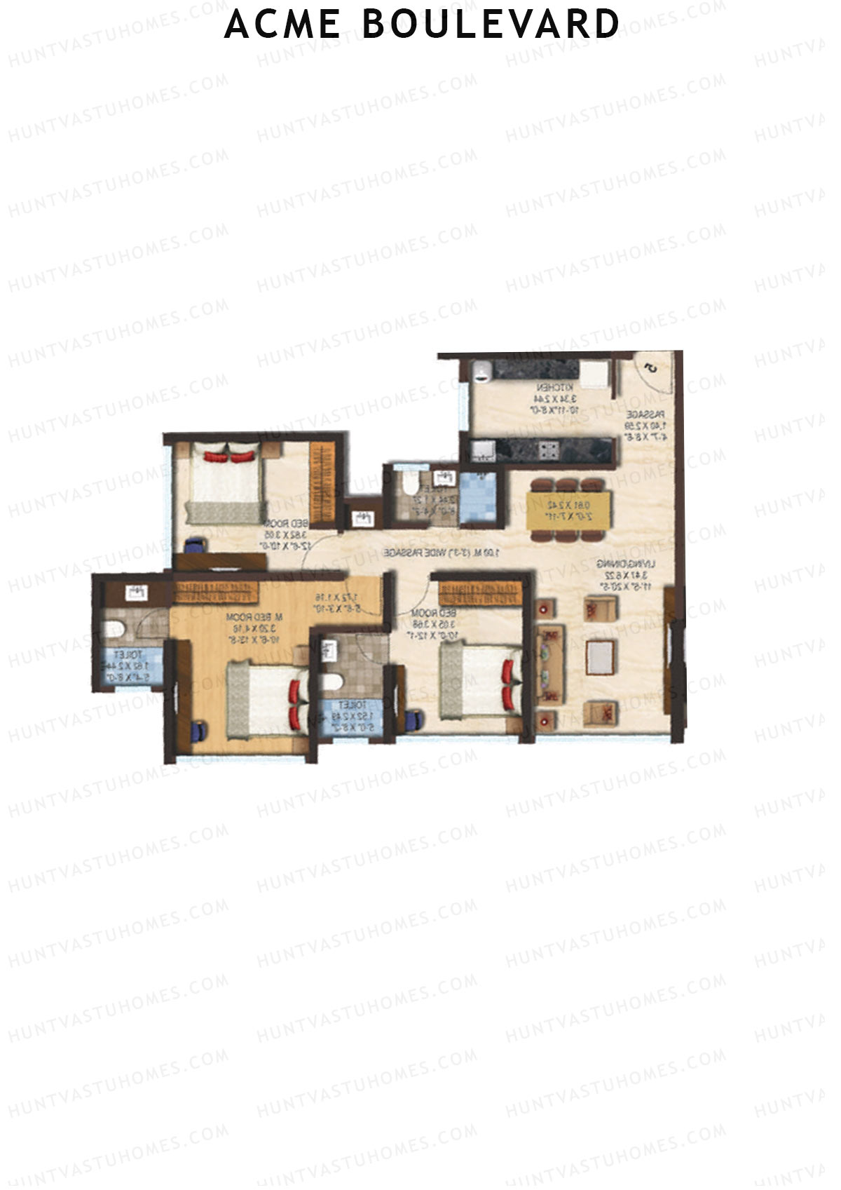 Acme Boulevard Tower 5 Unit 5 Floor Plan