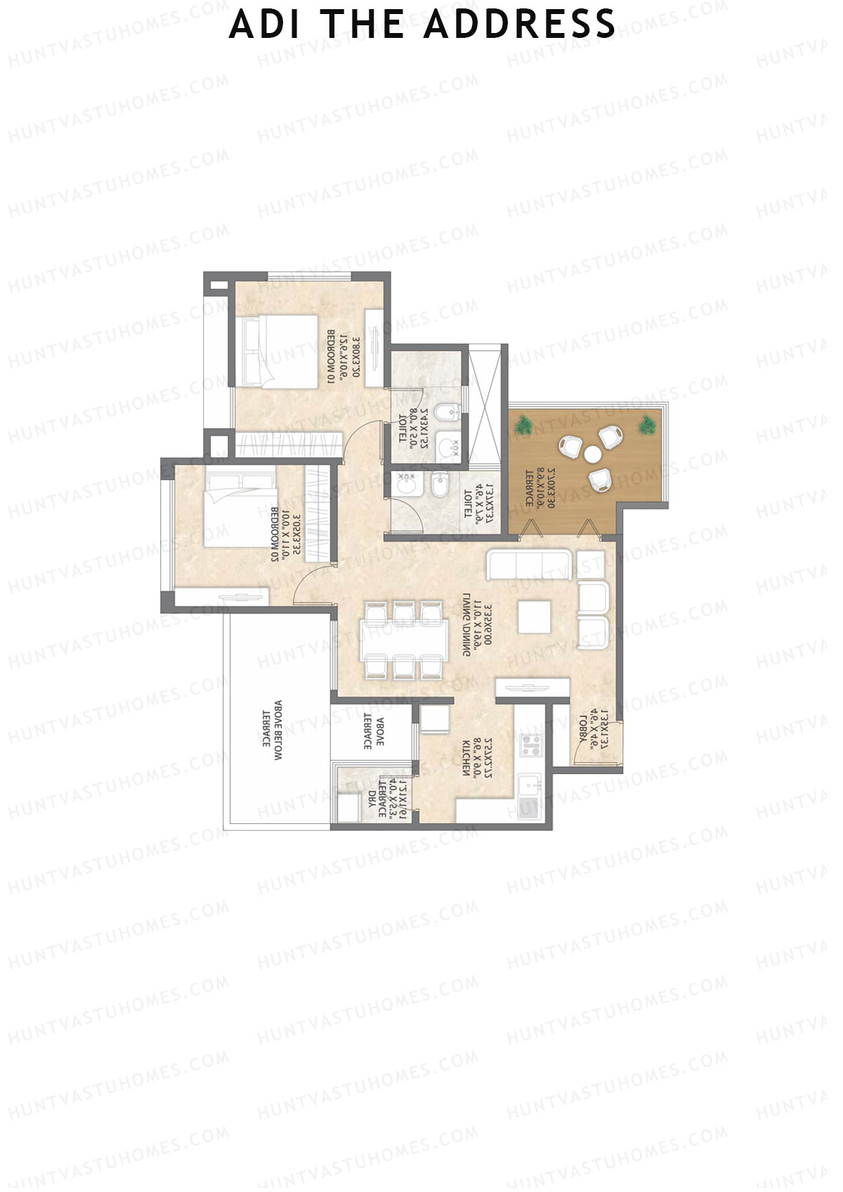 Adi The Address Tower B Unit 6  Floor Plan