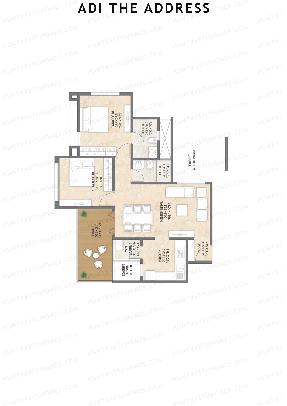 Adi The Address Tower B Unit 6  Floor Plan