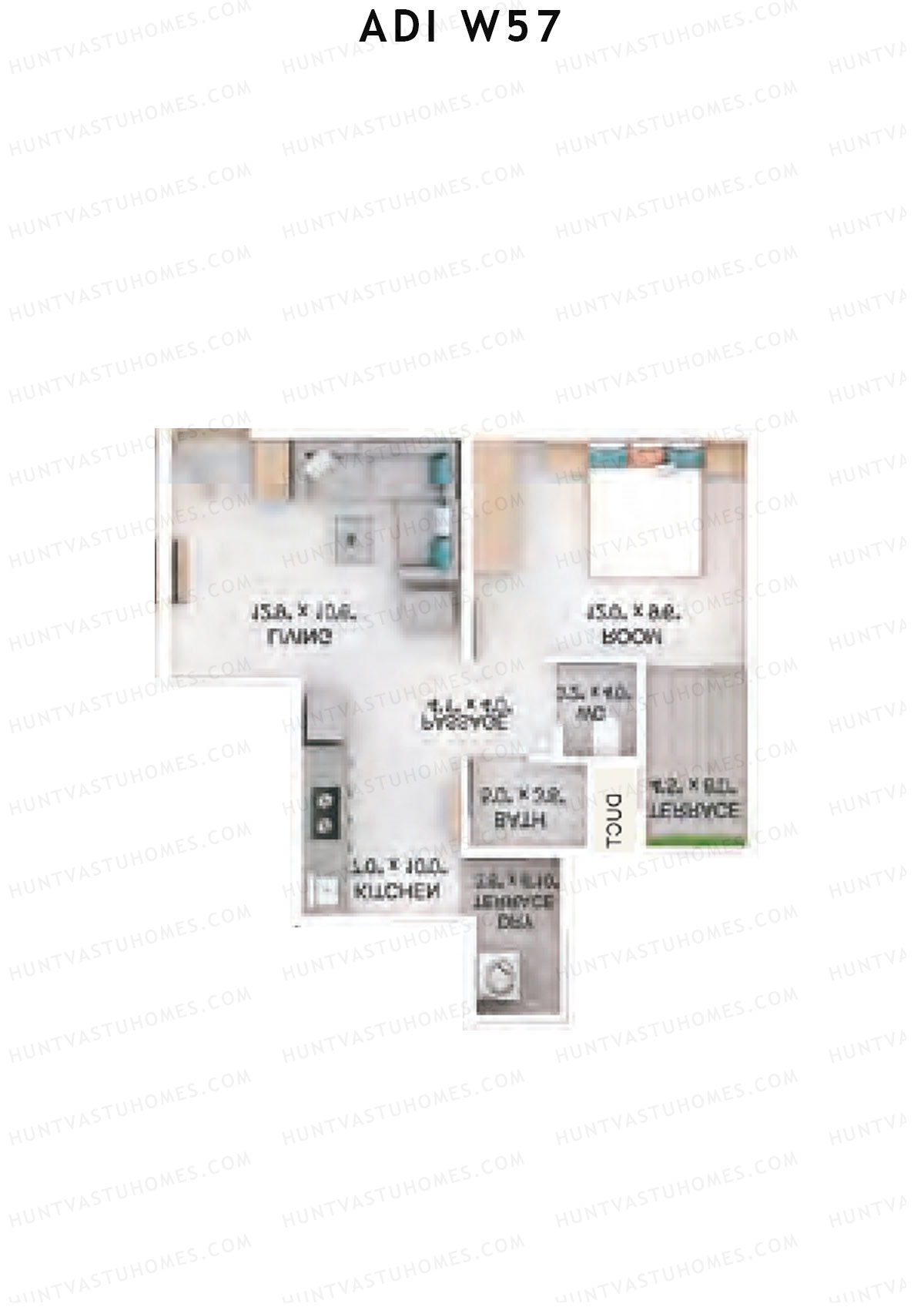 Adi W57 Waterlily Unit 1 Floor Plan