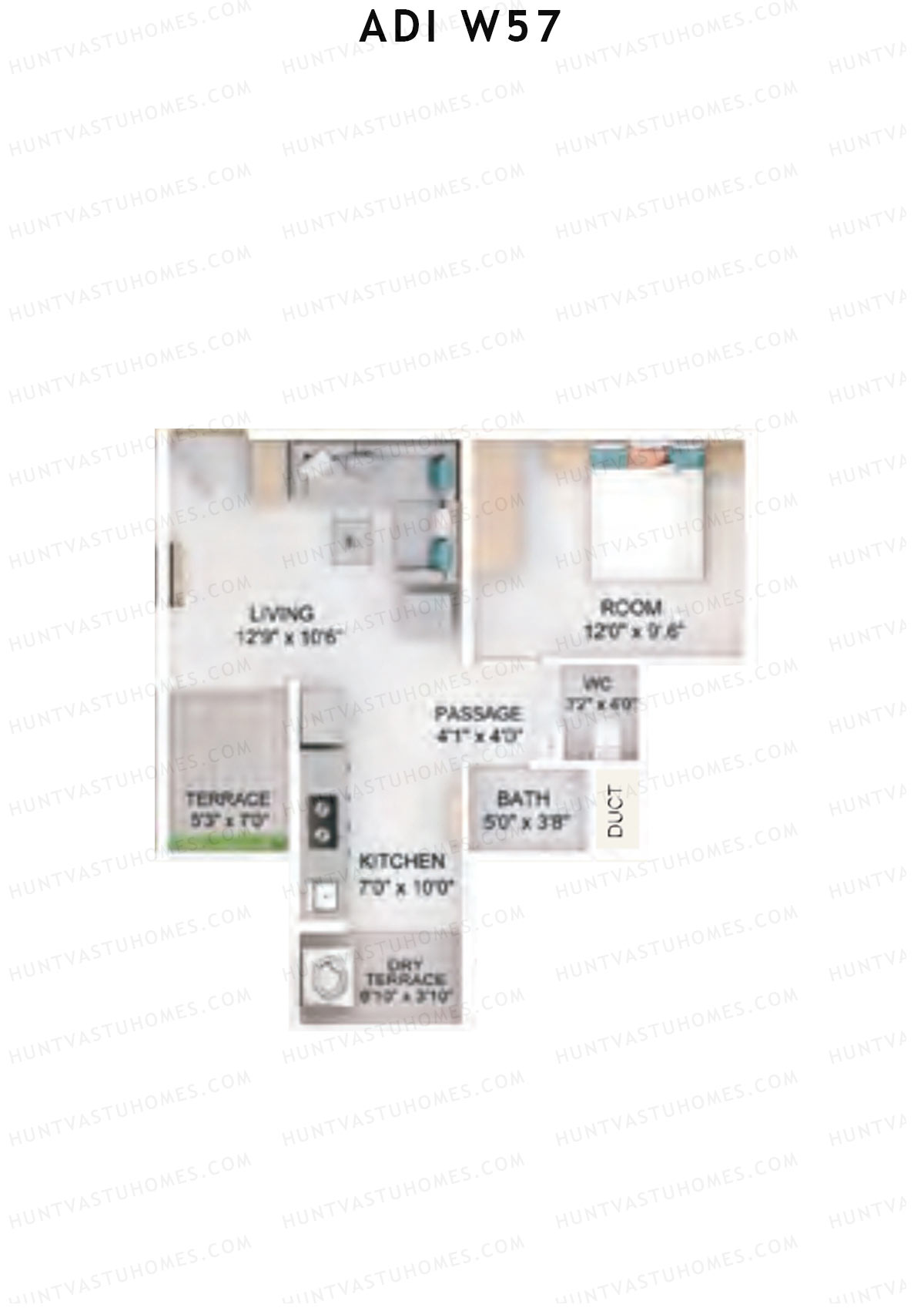 Adi W57 Waterlily Unit 1 Floor Plan