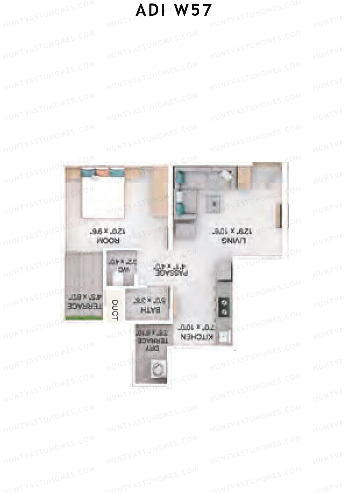 Adi W57 Waterlily Unit 2 Floor Plan