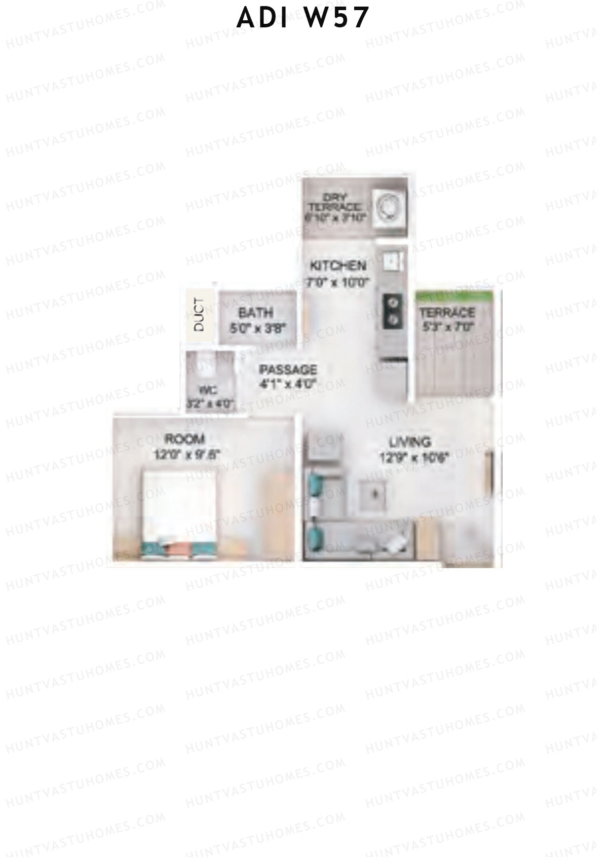 Adi W57 Waterlily Unit 5 Floor Plan