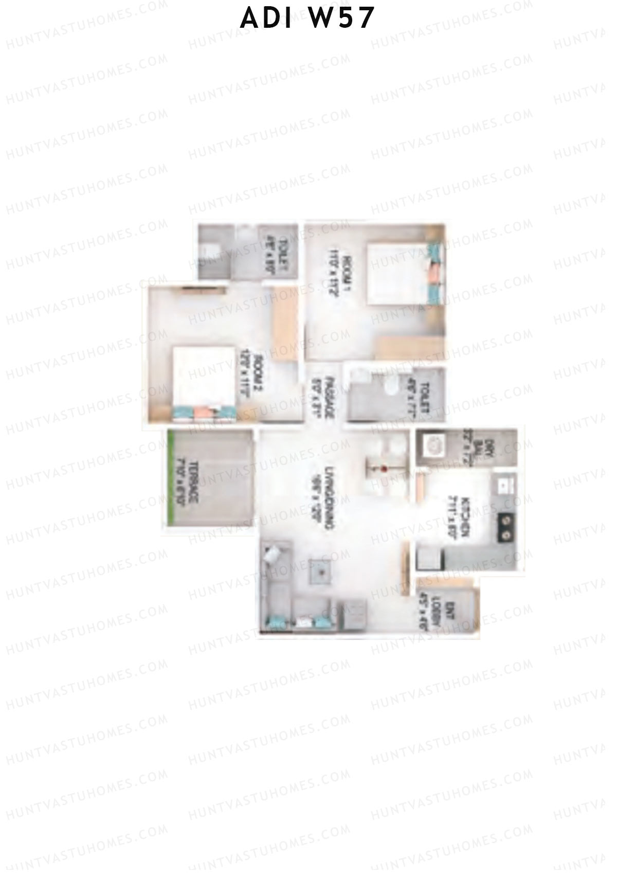 Adi W57 Watermeadow Unit 2 Floor Plan