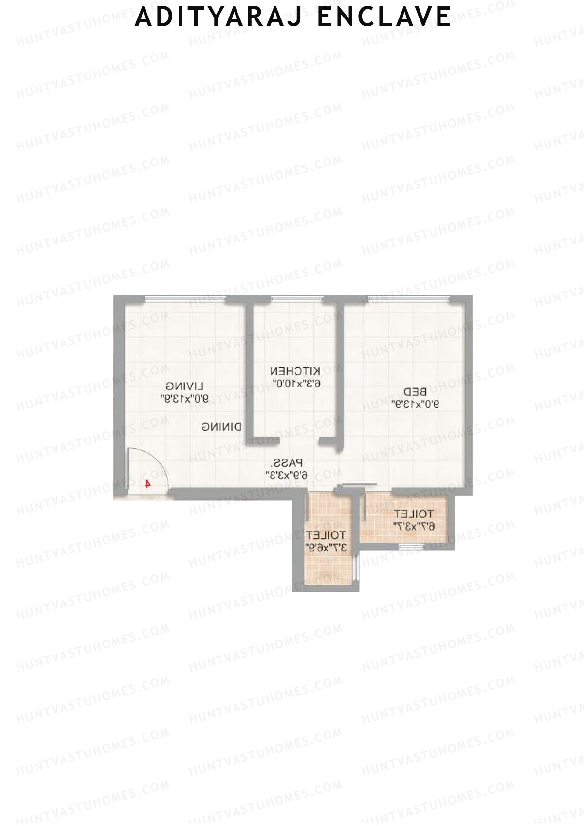 Adityaraj Enclave Wing A Unit 1 Floor Plan