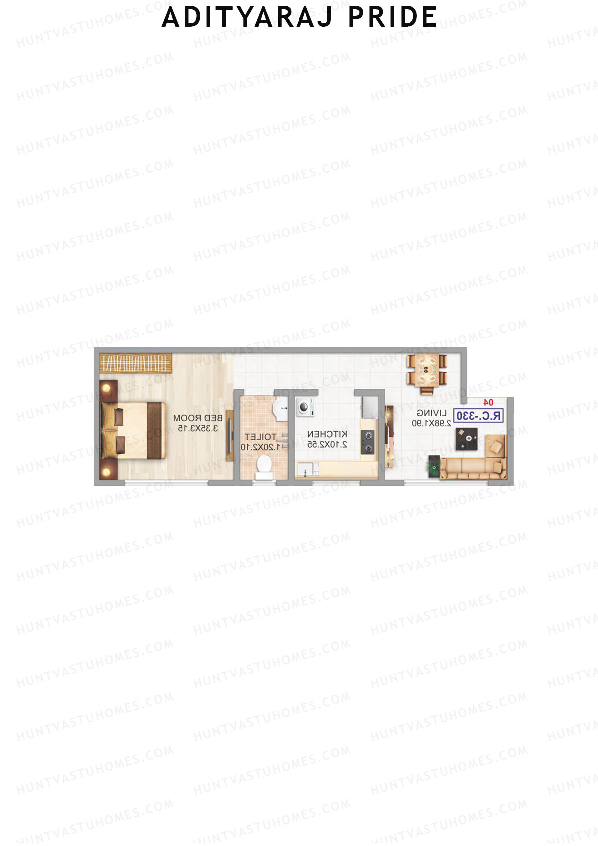 Adityaraj Pride Tower A Unit 1 Floor Plan