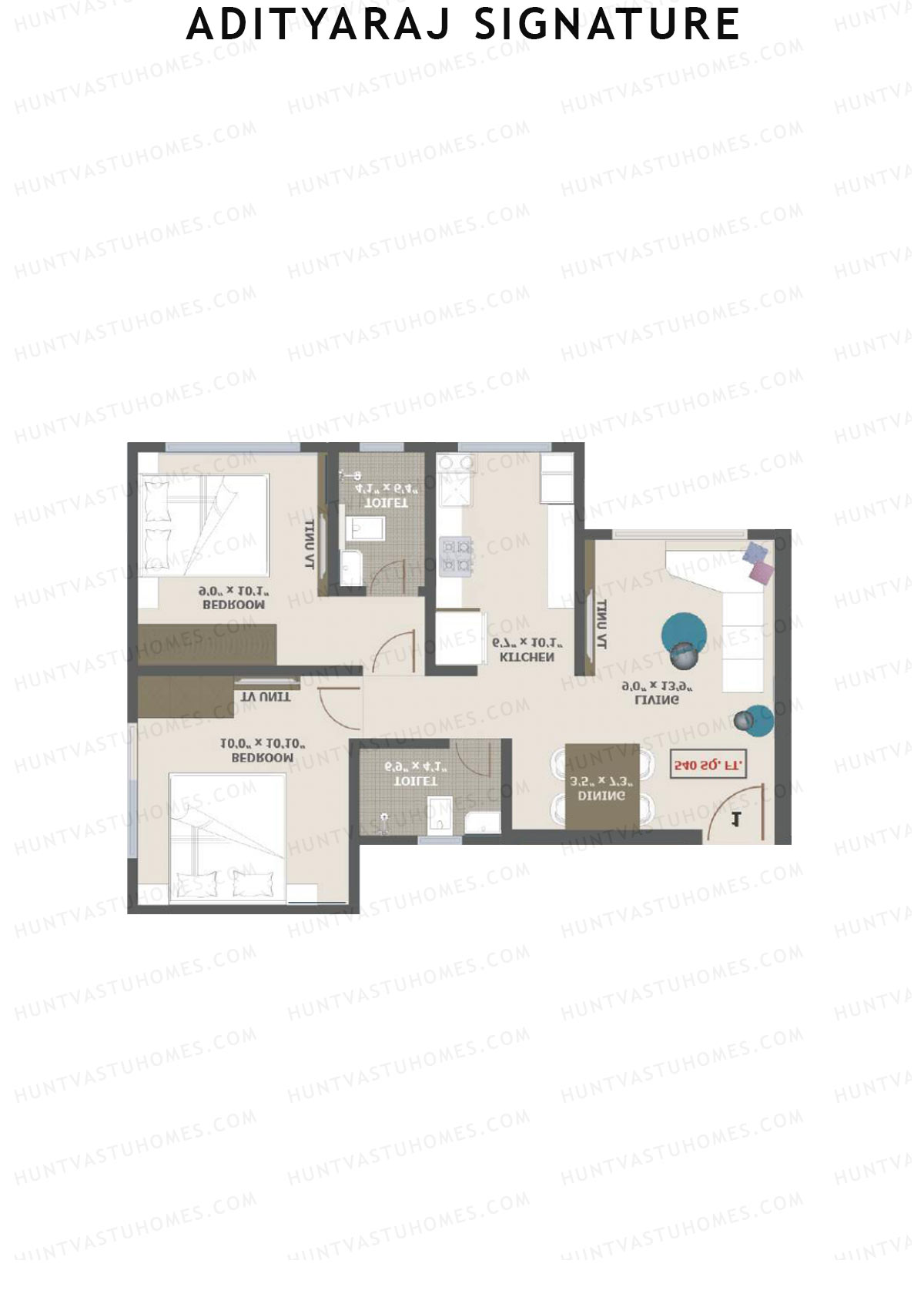 Adityaraj Signature Tower 1 Unit 2 Floor Plan