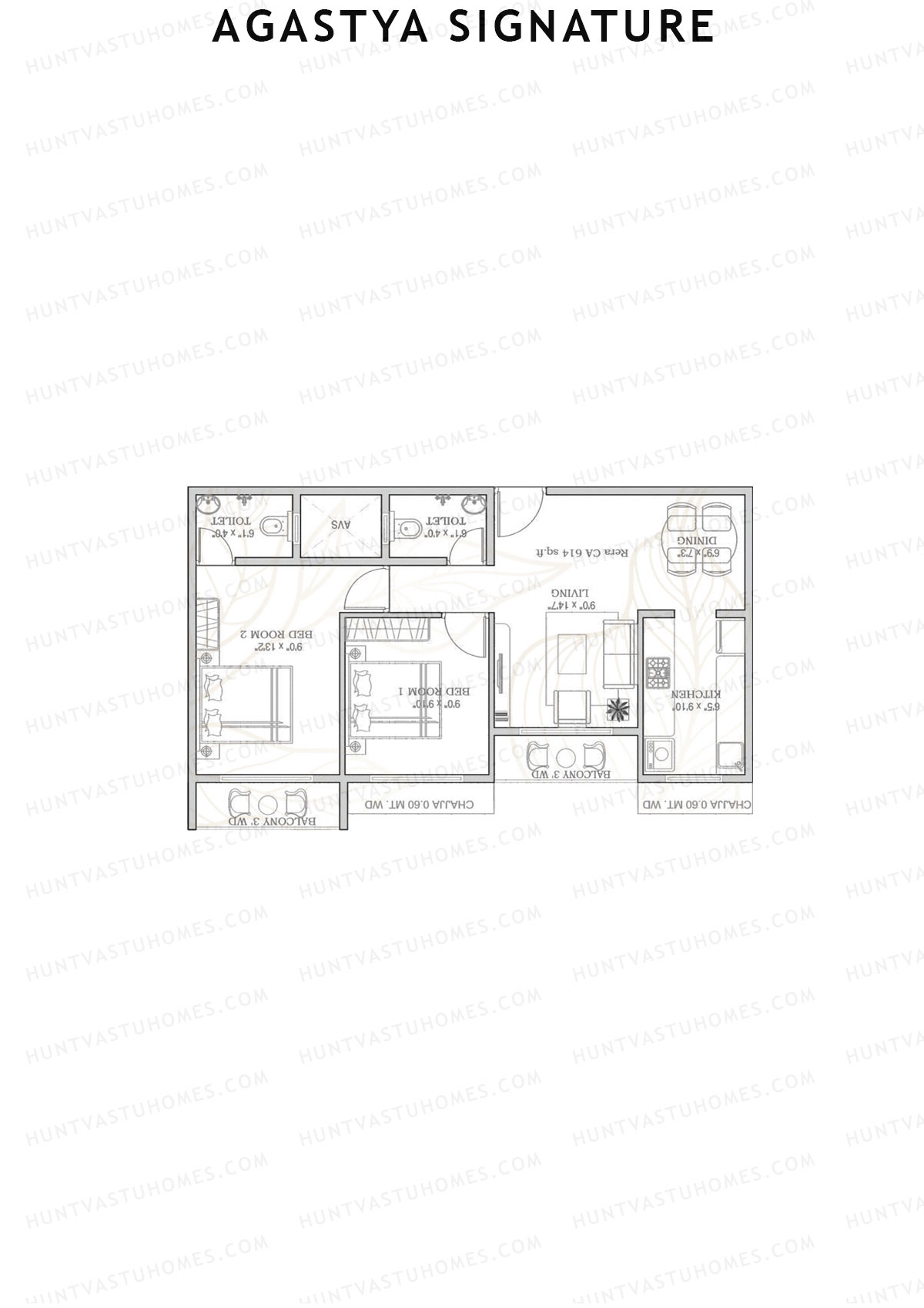 Agastya Signature Block A Unit 1 Floor Plan