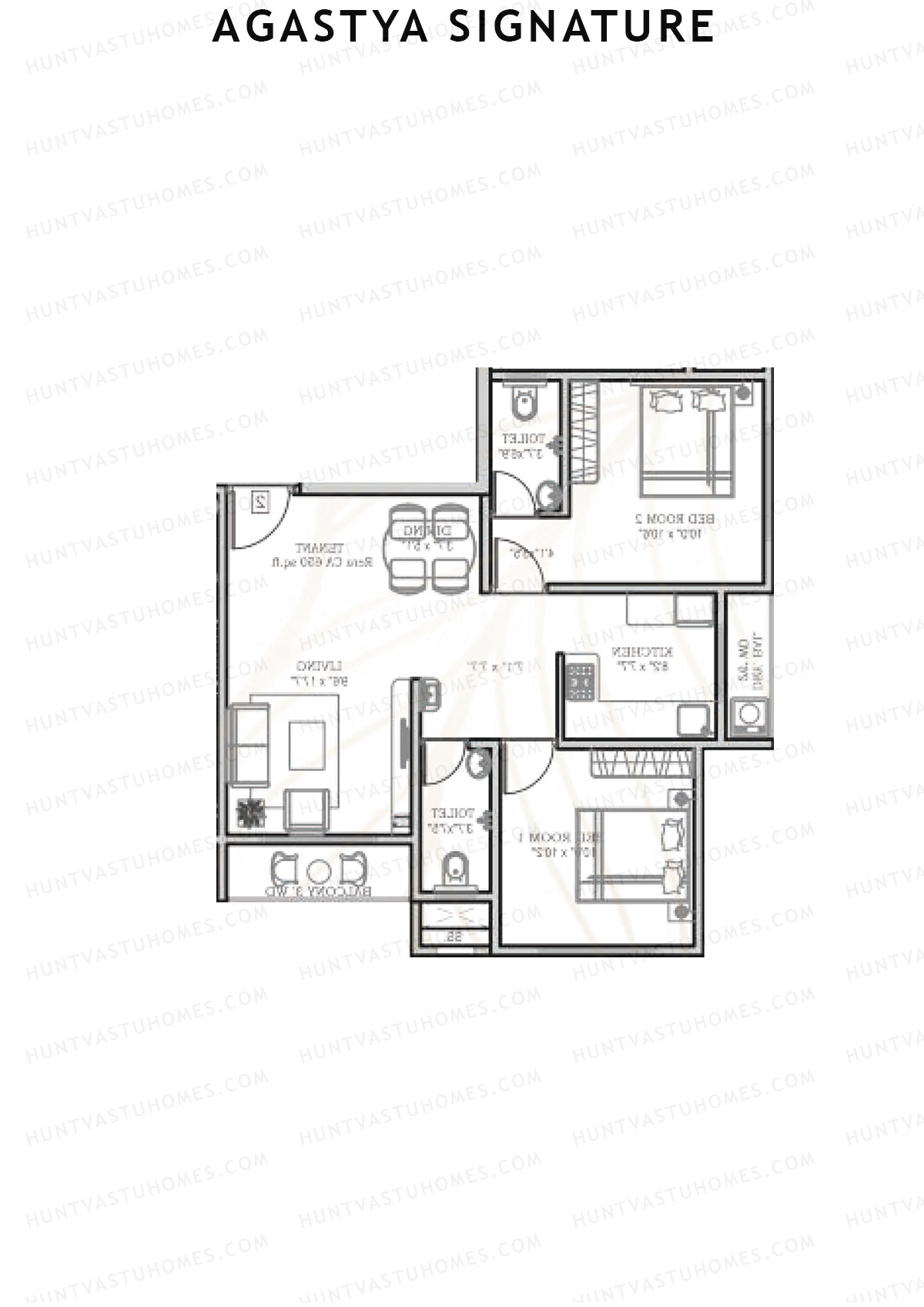 Agastya Signature Block A Unit 7 Floor Plan