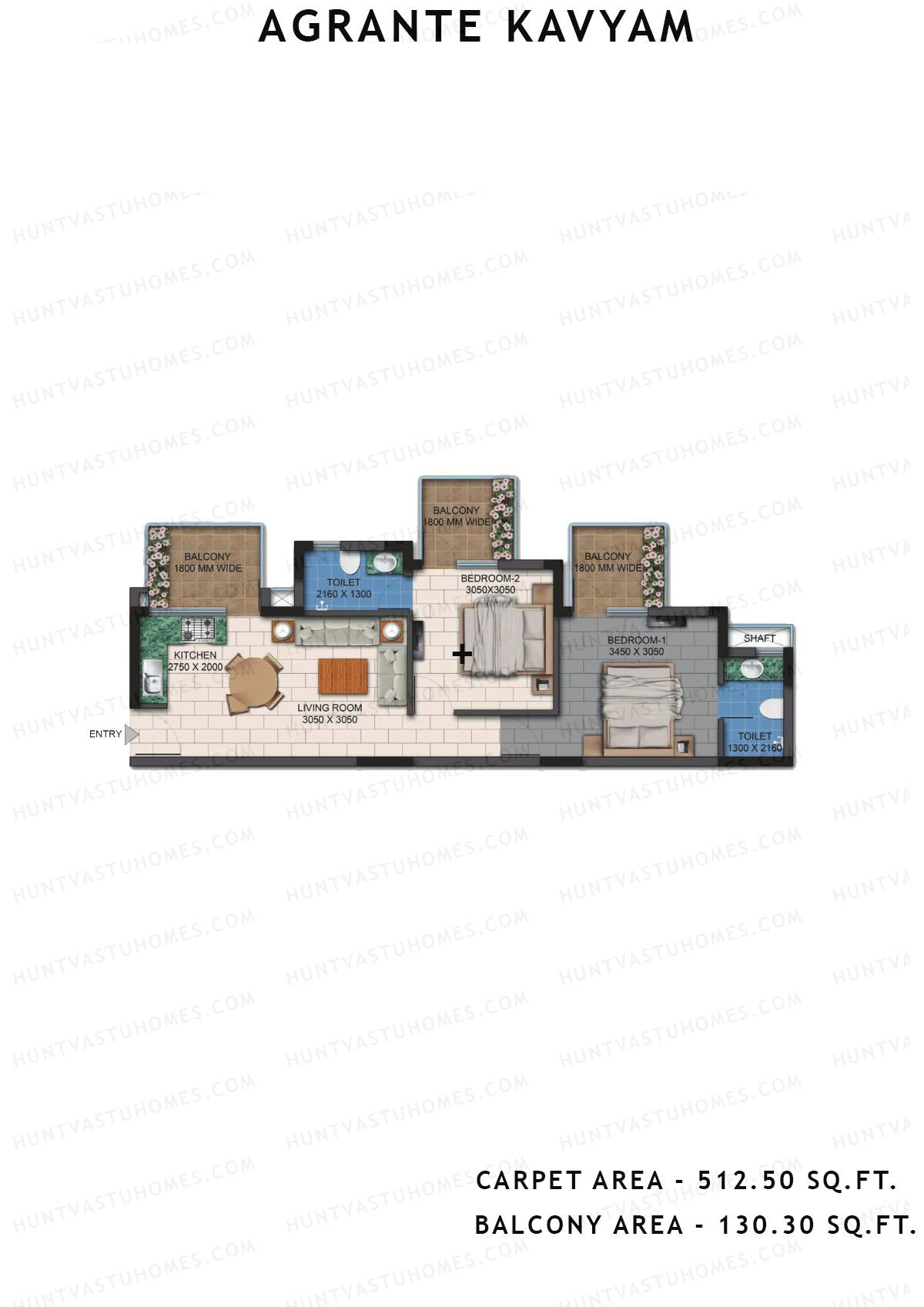Agrante Kavyam Tower A4 Unit 1 Floor Plan