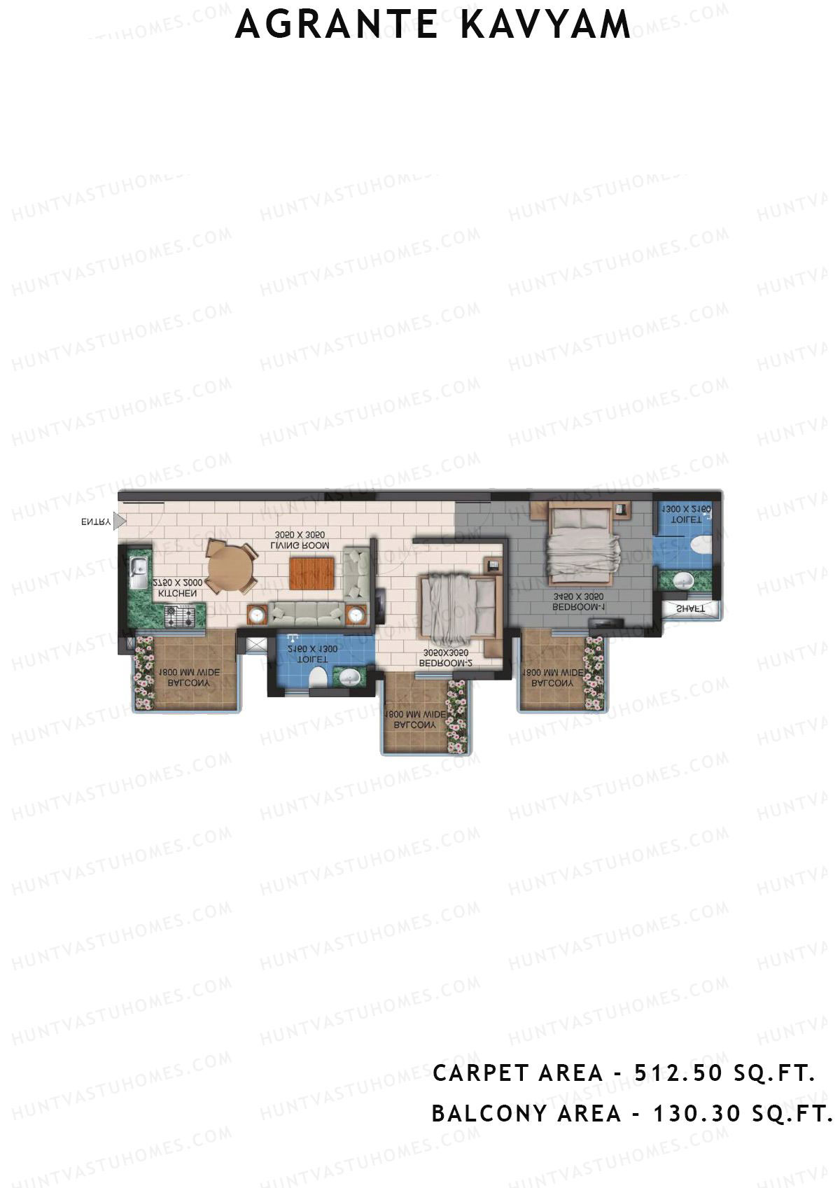 Agrante Kavyam Tower C Unit 6 Floor Plan