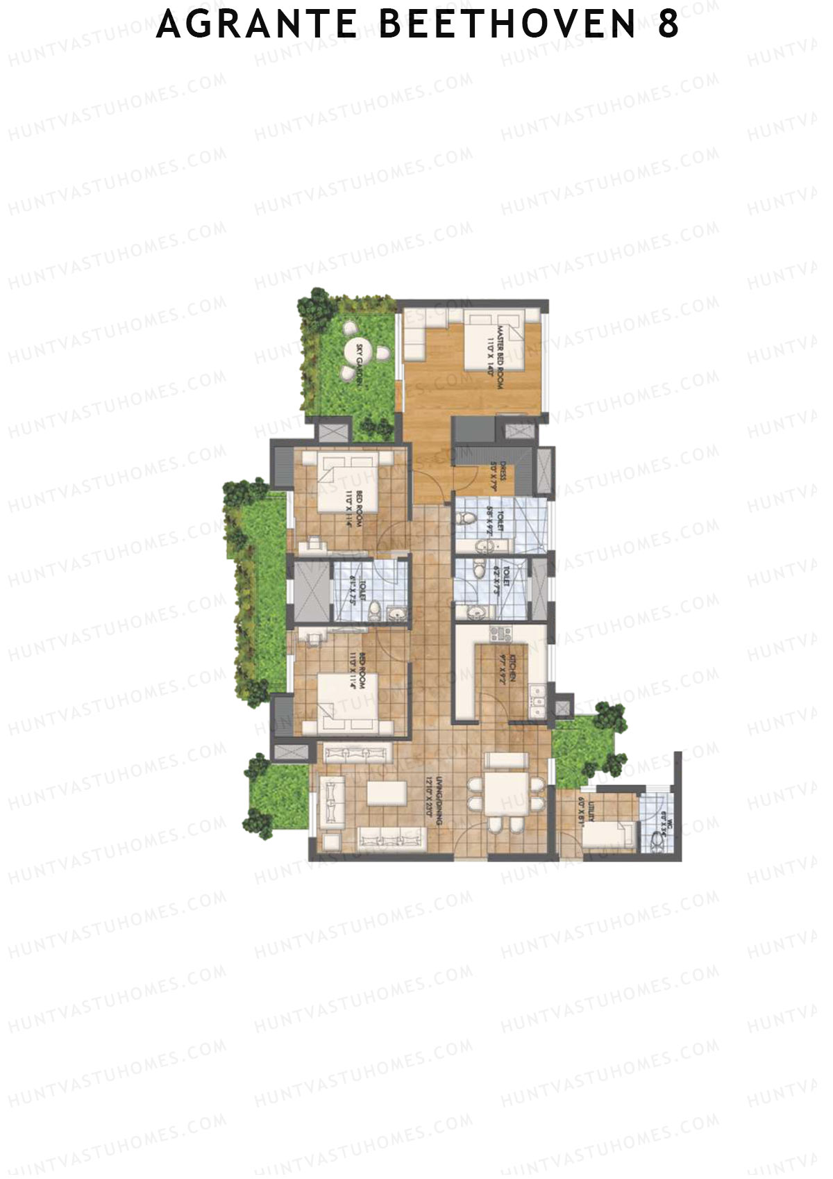 Agrante Beethoven 8 Harmony 2 Unit 1 Floor Plan