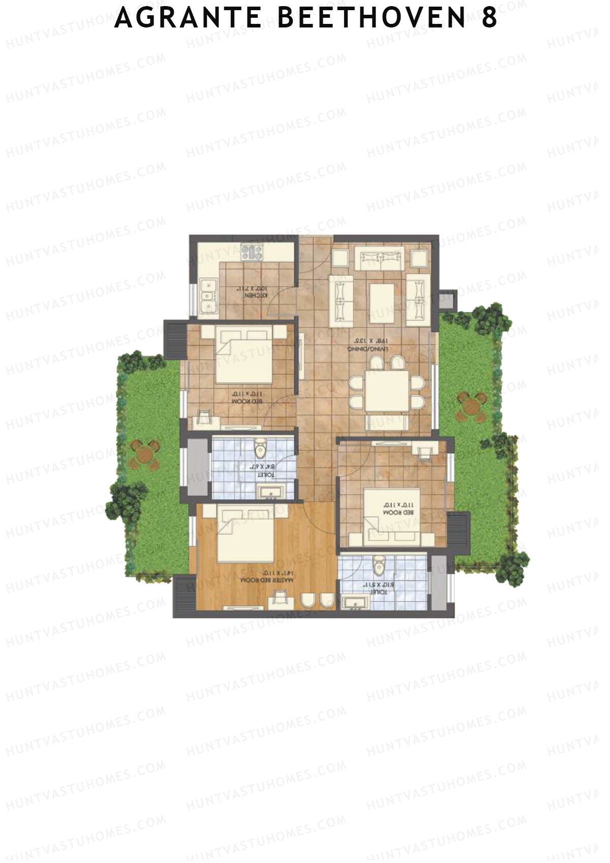Agrante Beethoven 8 Minor Unit 3 Floor Plan
