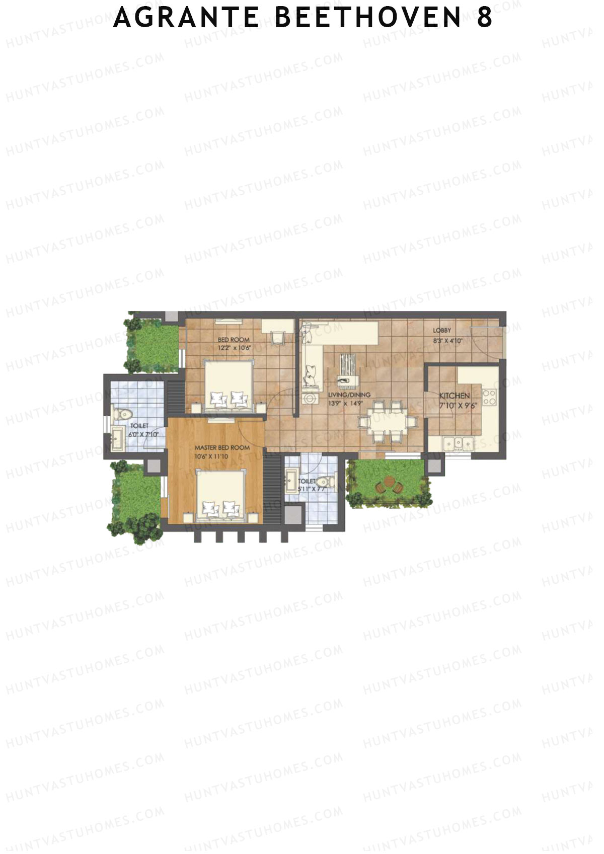 Agrante Beethoven 8 Minor Unit 4 Floor Plan