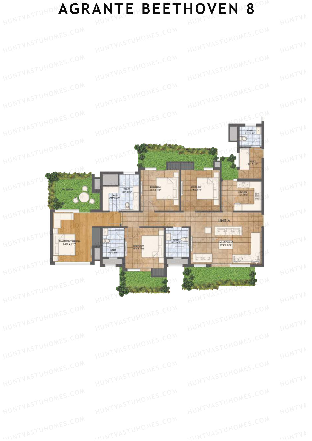 Agrante Beethoven 8 Symphony Unit 3 Floor Plan