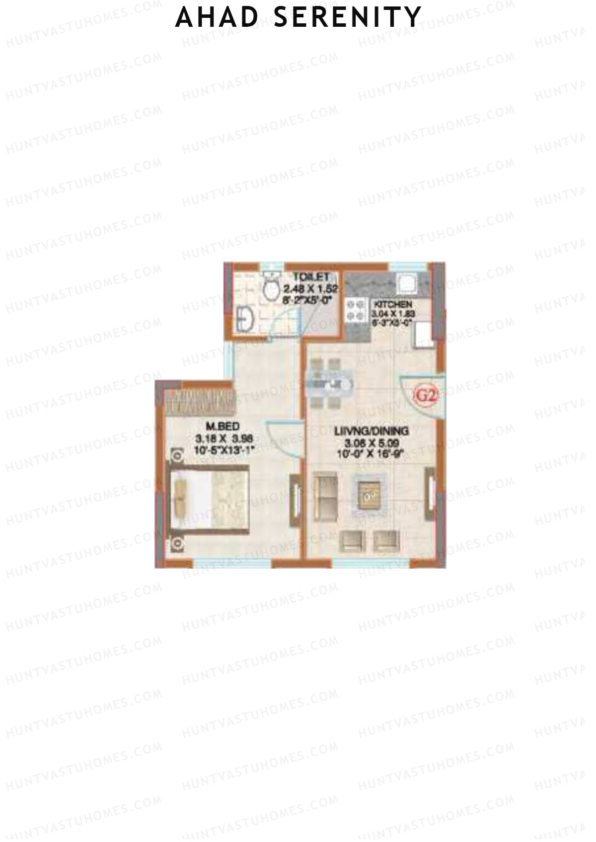 Ahad Serenity Hibiscus Wing 8 Unit 2 Floor Plan
