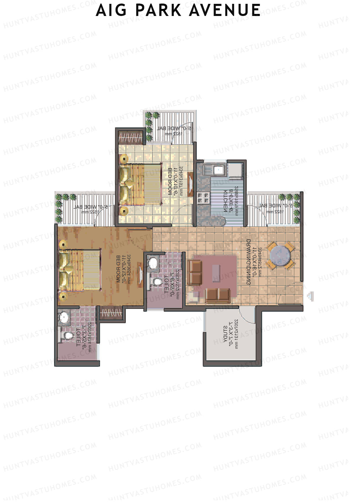 AIG Park Avenue Tower B Unit 4 Floor Plan