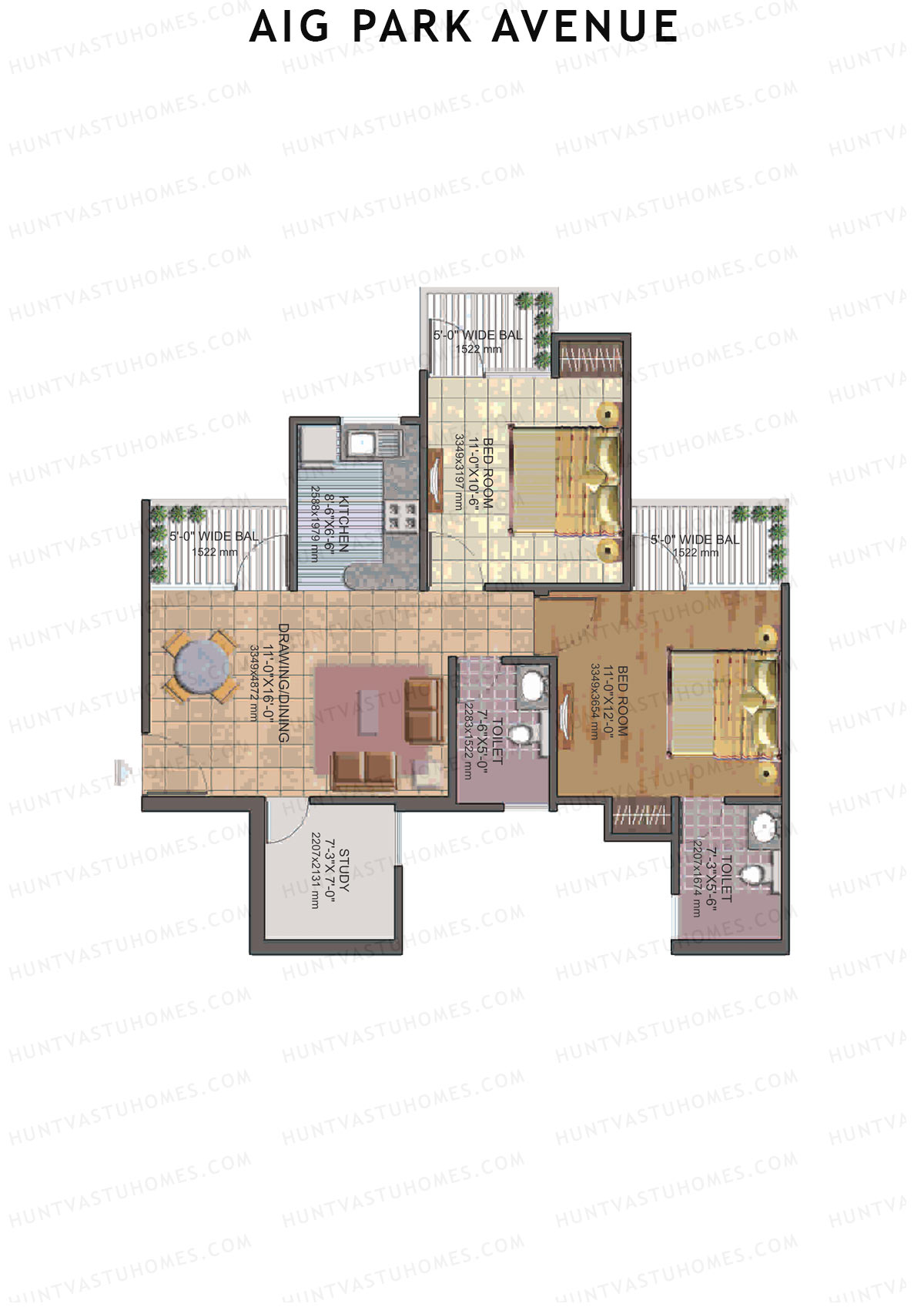 AIG Park Avenue Tower C Unit 1 Floor Plan
