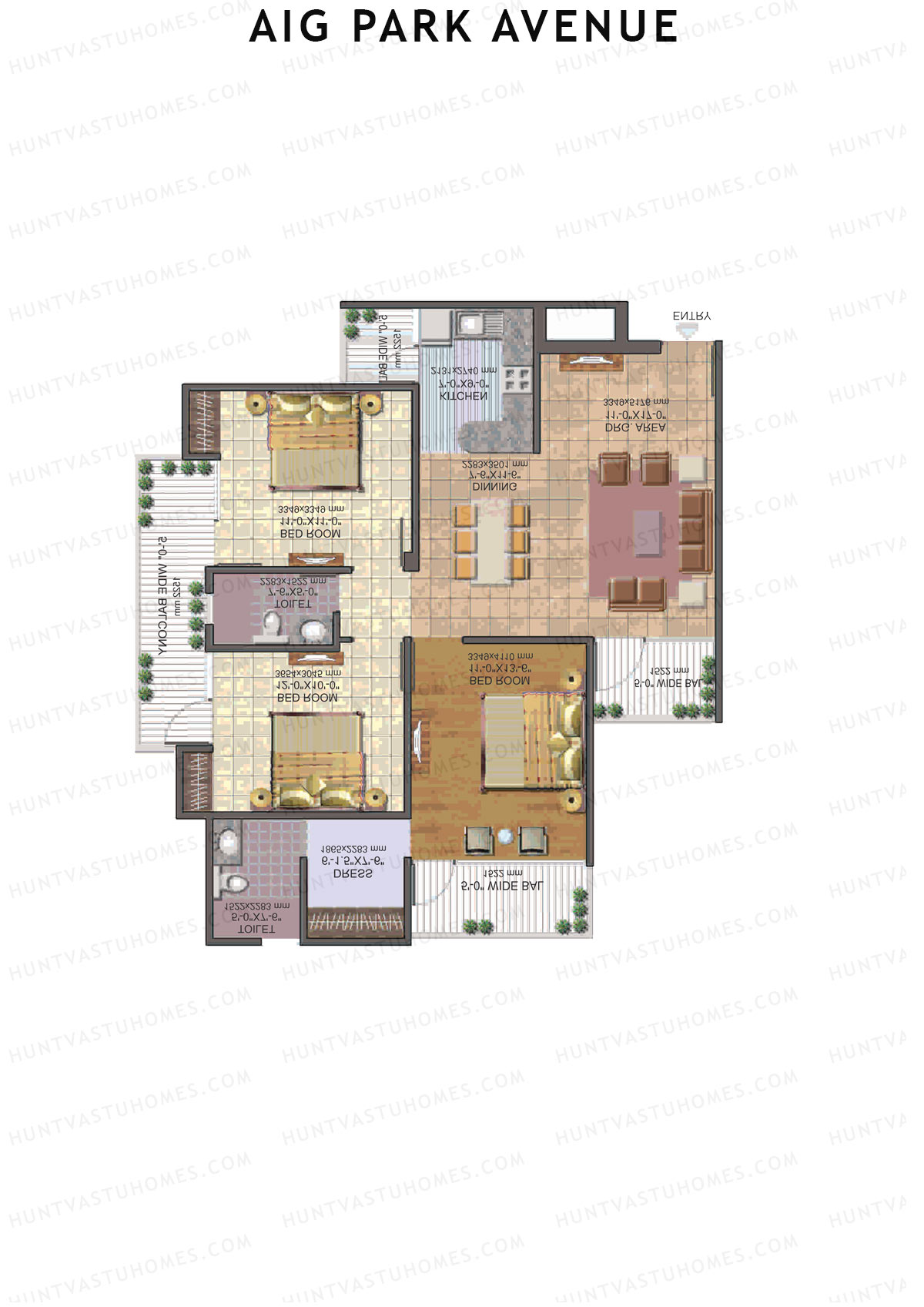 AIG Park Avenue Tower D Unit 4 Floor Plan