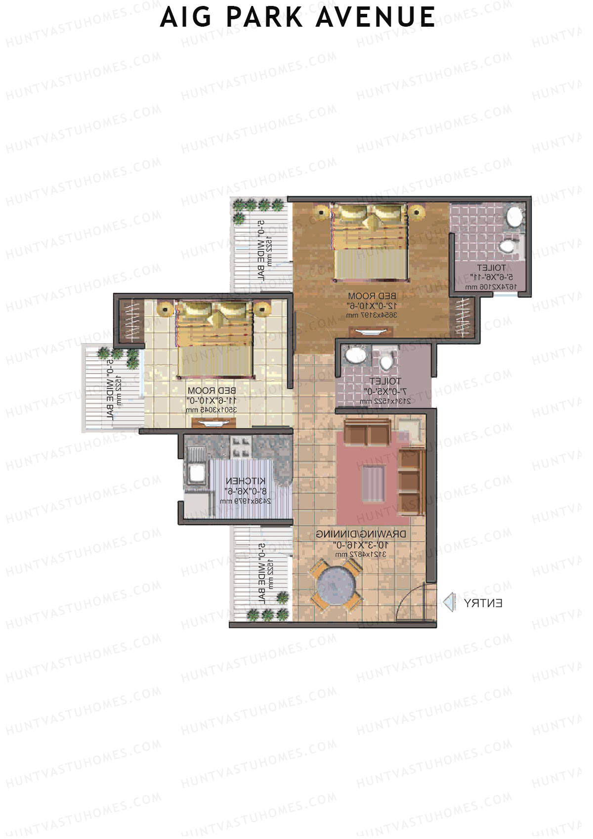 AIG Park Avenue Tower D Unit 5 Floor Plan