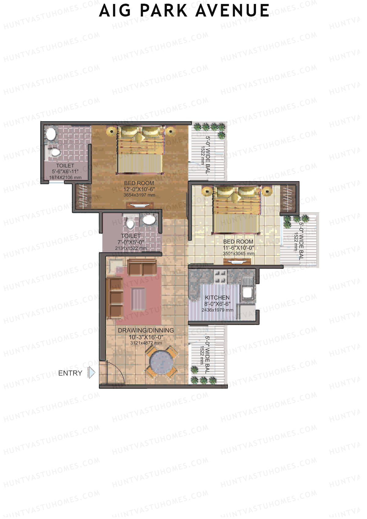 AIG Park Avenue Tower D Unit 6 Floor Plan