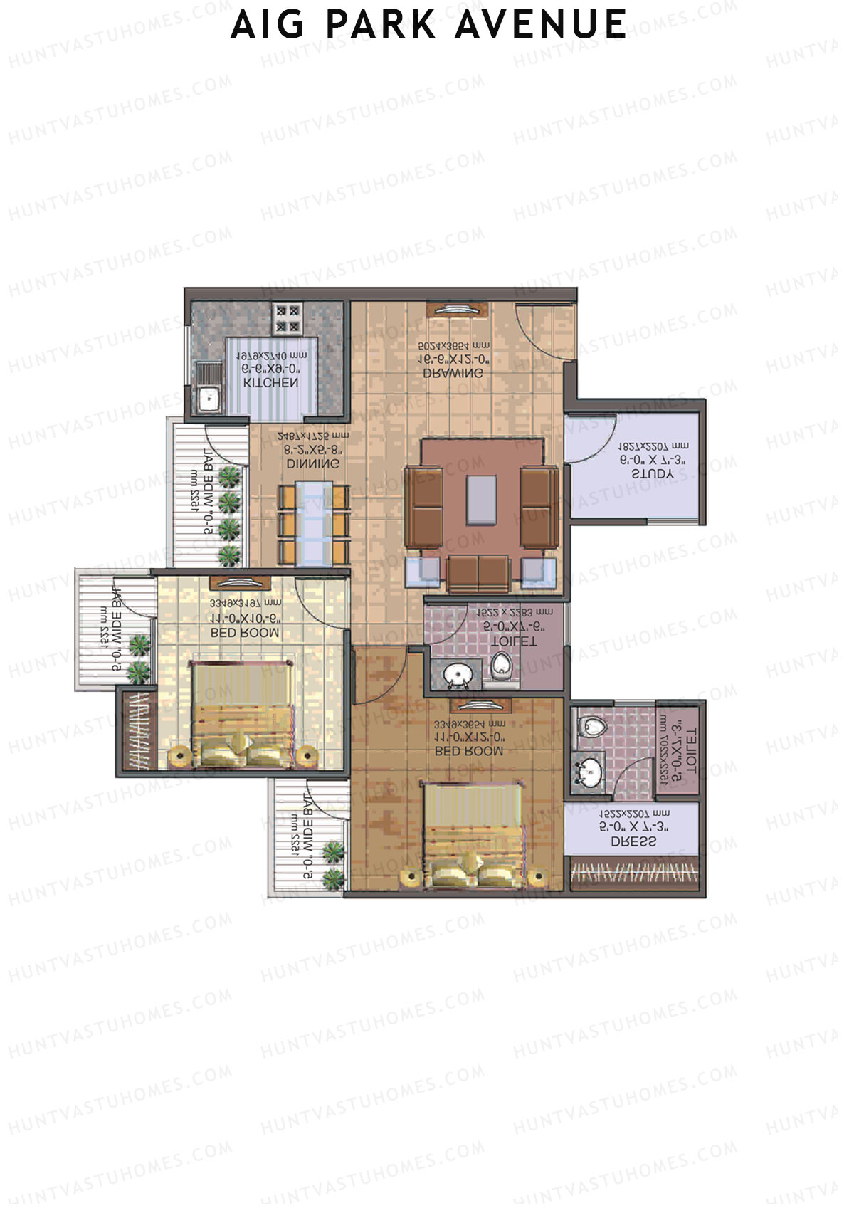 AIG Park Avenue Tower G Unit 2 Floor Plan