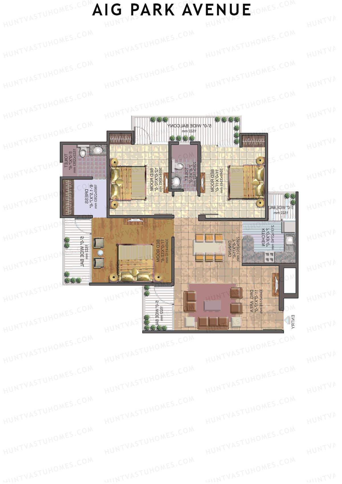 AIG Park Avenue Tower G Unit 4 Floor Plan